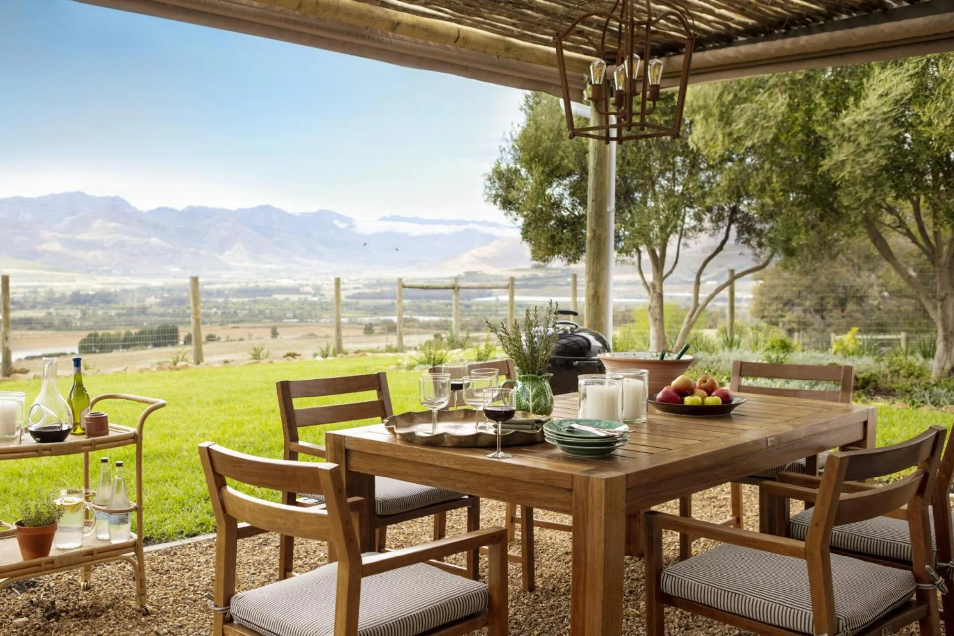 Patio in Boschendal Farm Estate