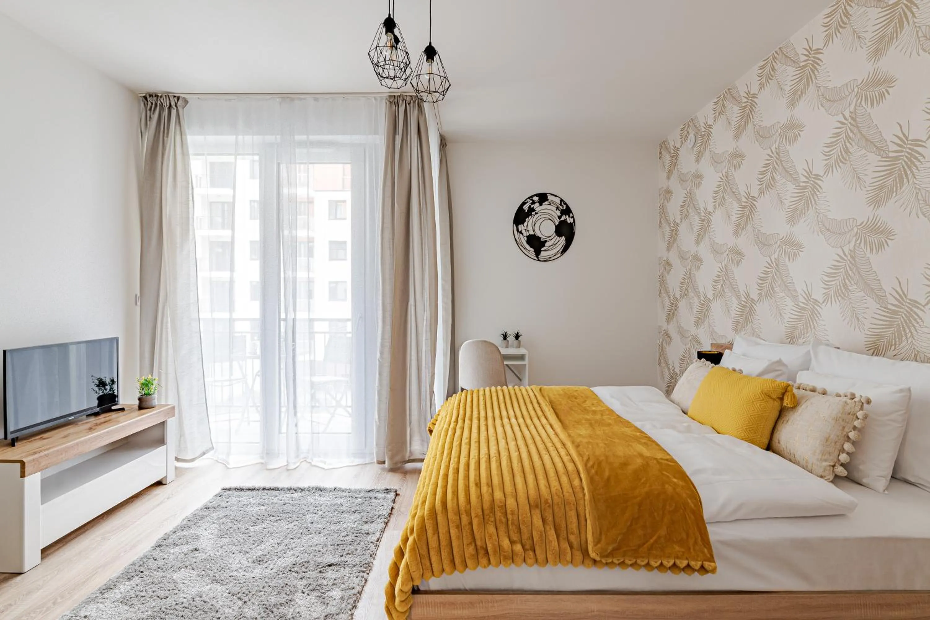 Bed in Spirit Apartments by FirstHost