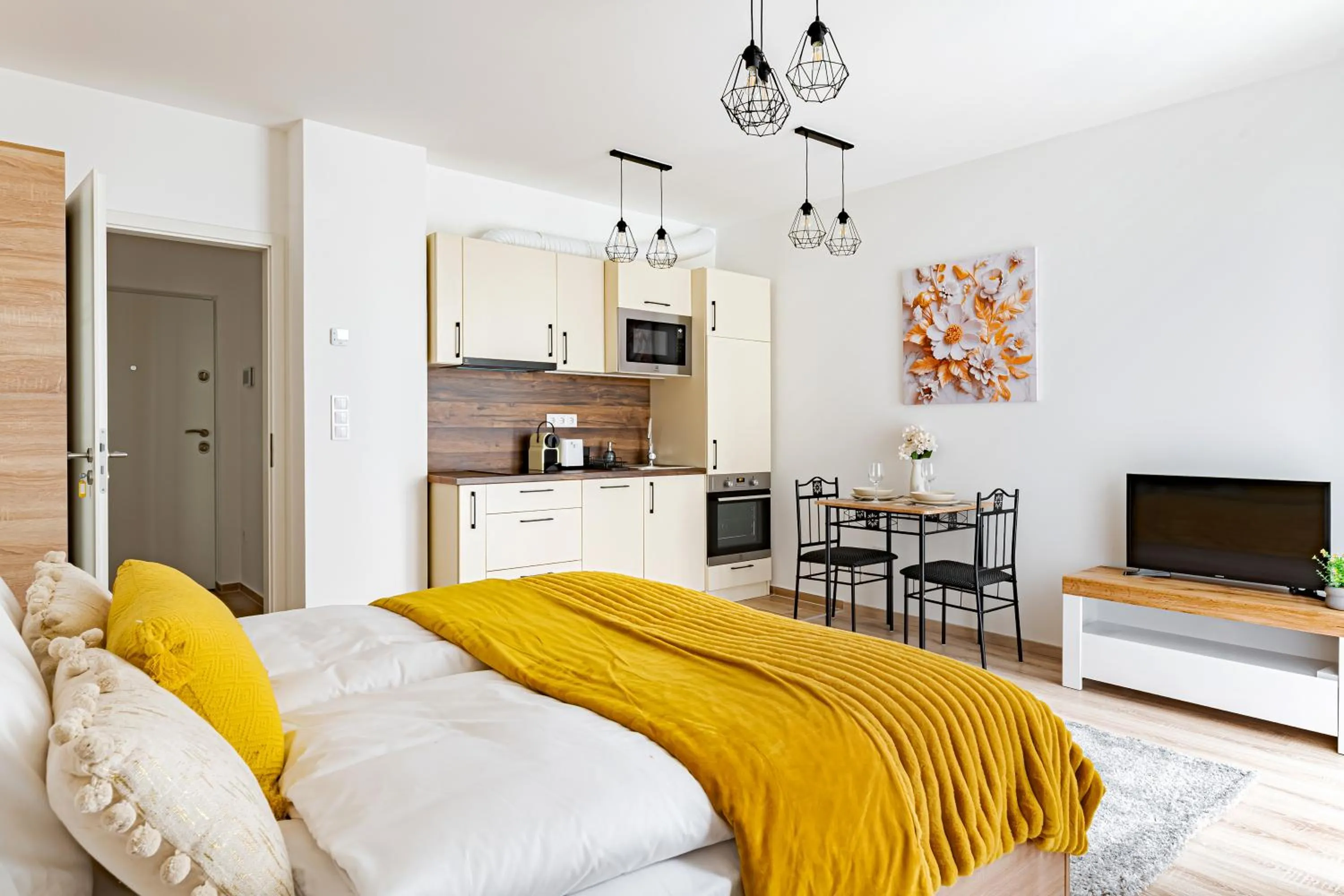 Bed in Spirit Apartments by FirstHost