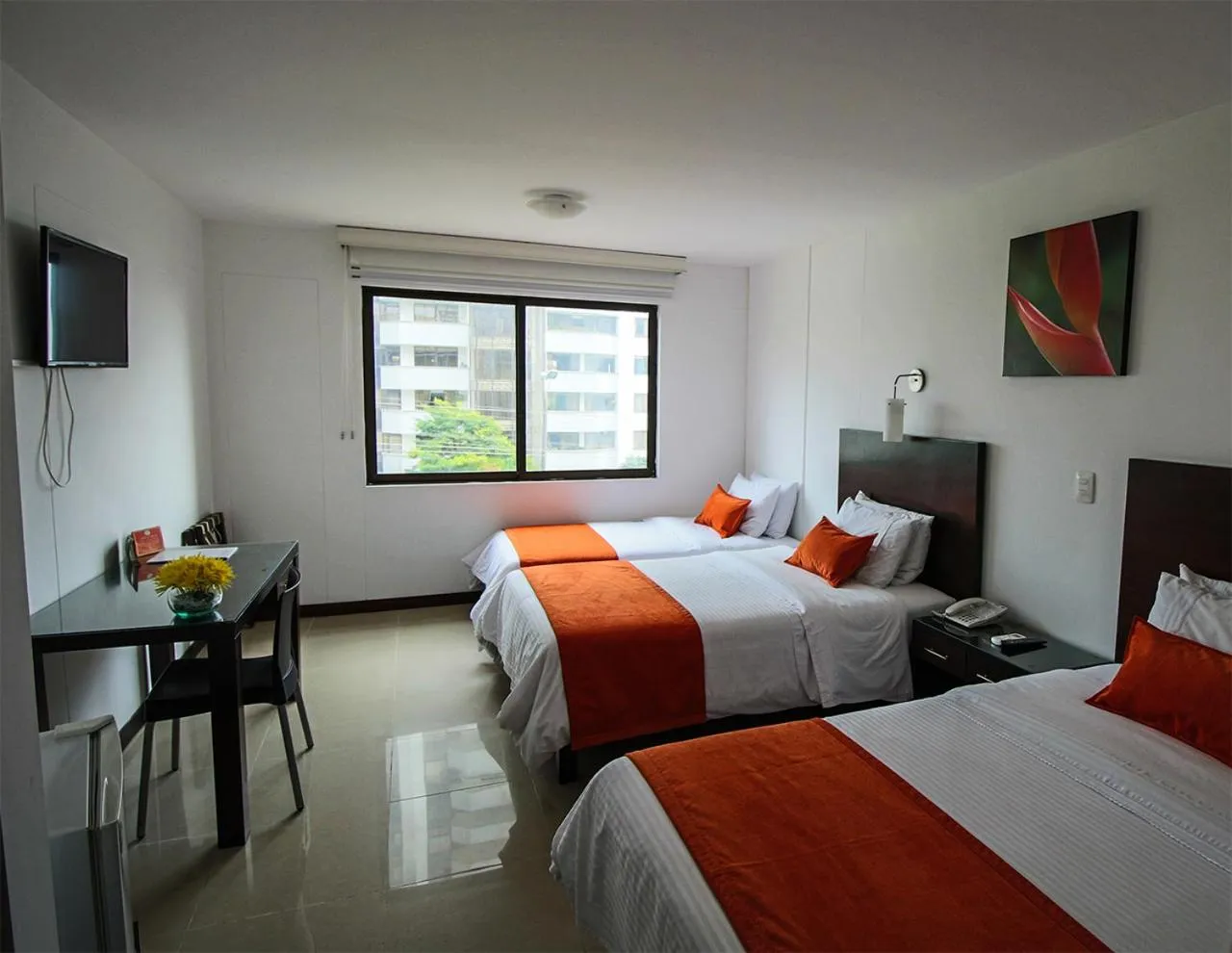 Bed in Hotel Pinares Plaza