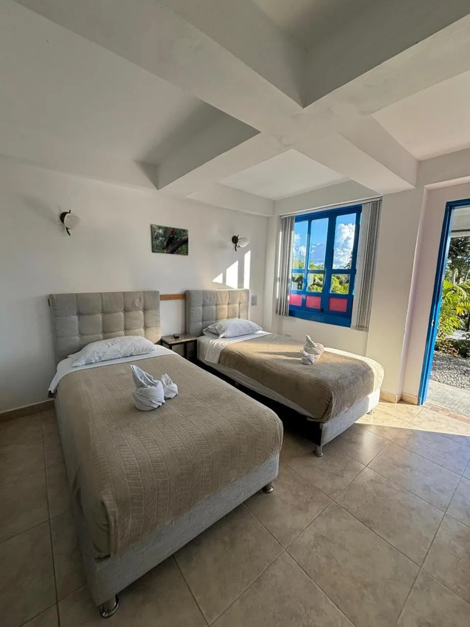 Bed in Hotel El Jardin