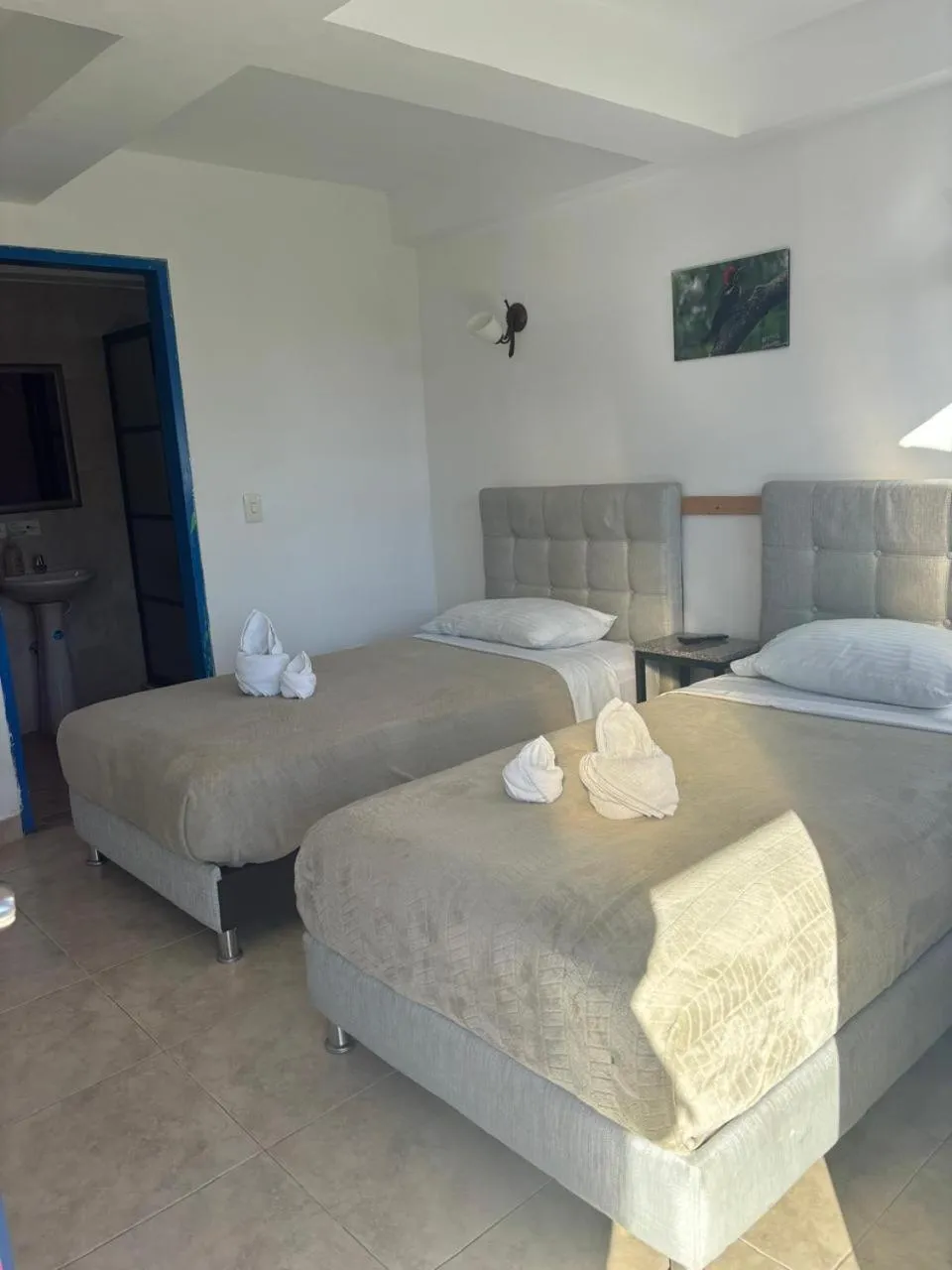 Bed in Hotel El Jardin