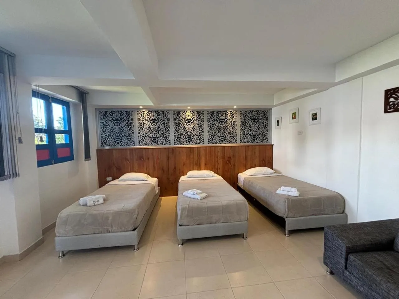 Bed in Hotel El Jardin