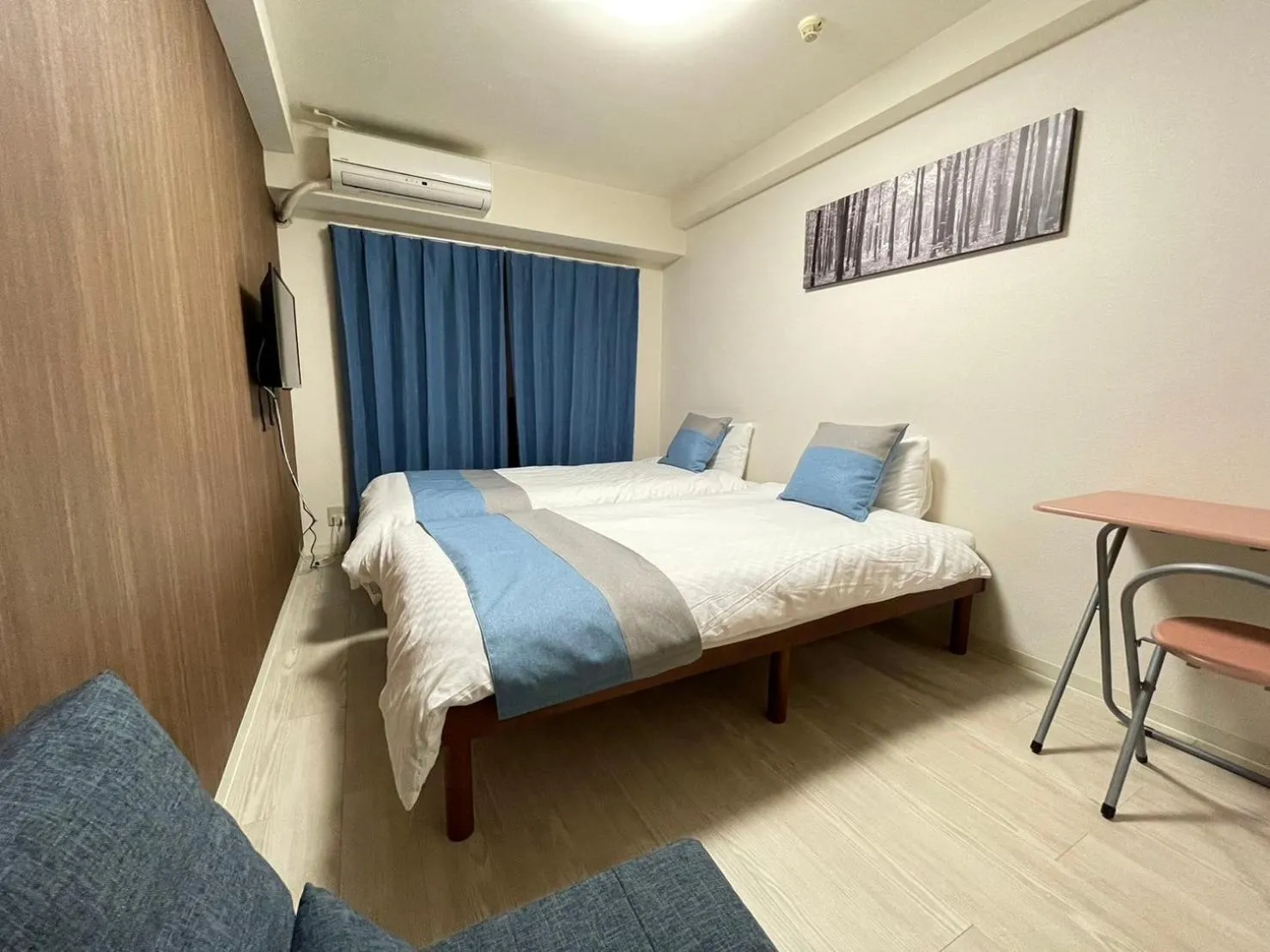 Bed in Sakura Sands Hotel Shinsaibashi