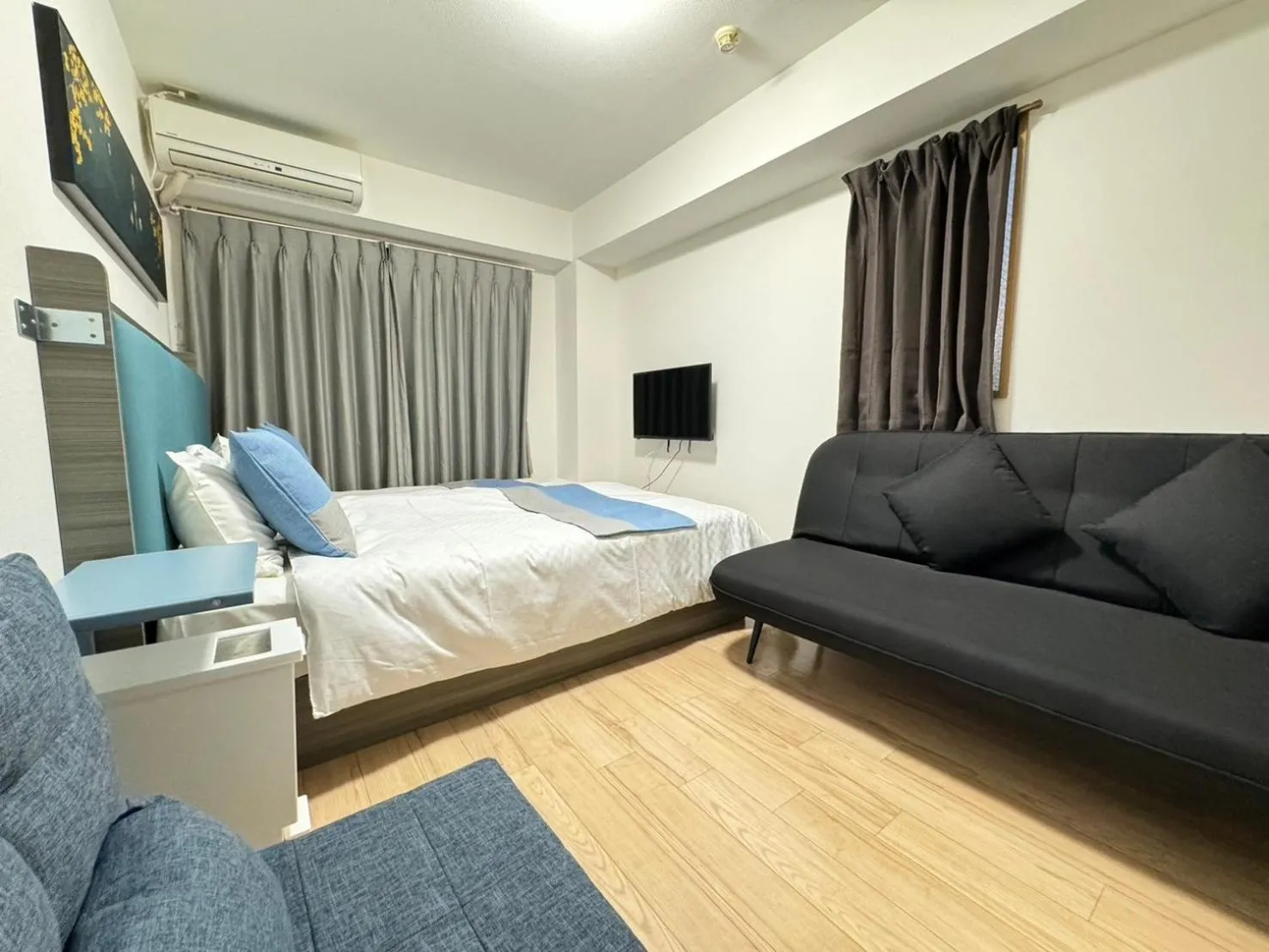 Bed in Sakura Sands Hotel Shinsaibashi