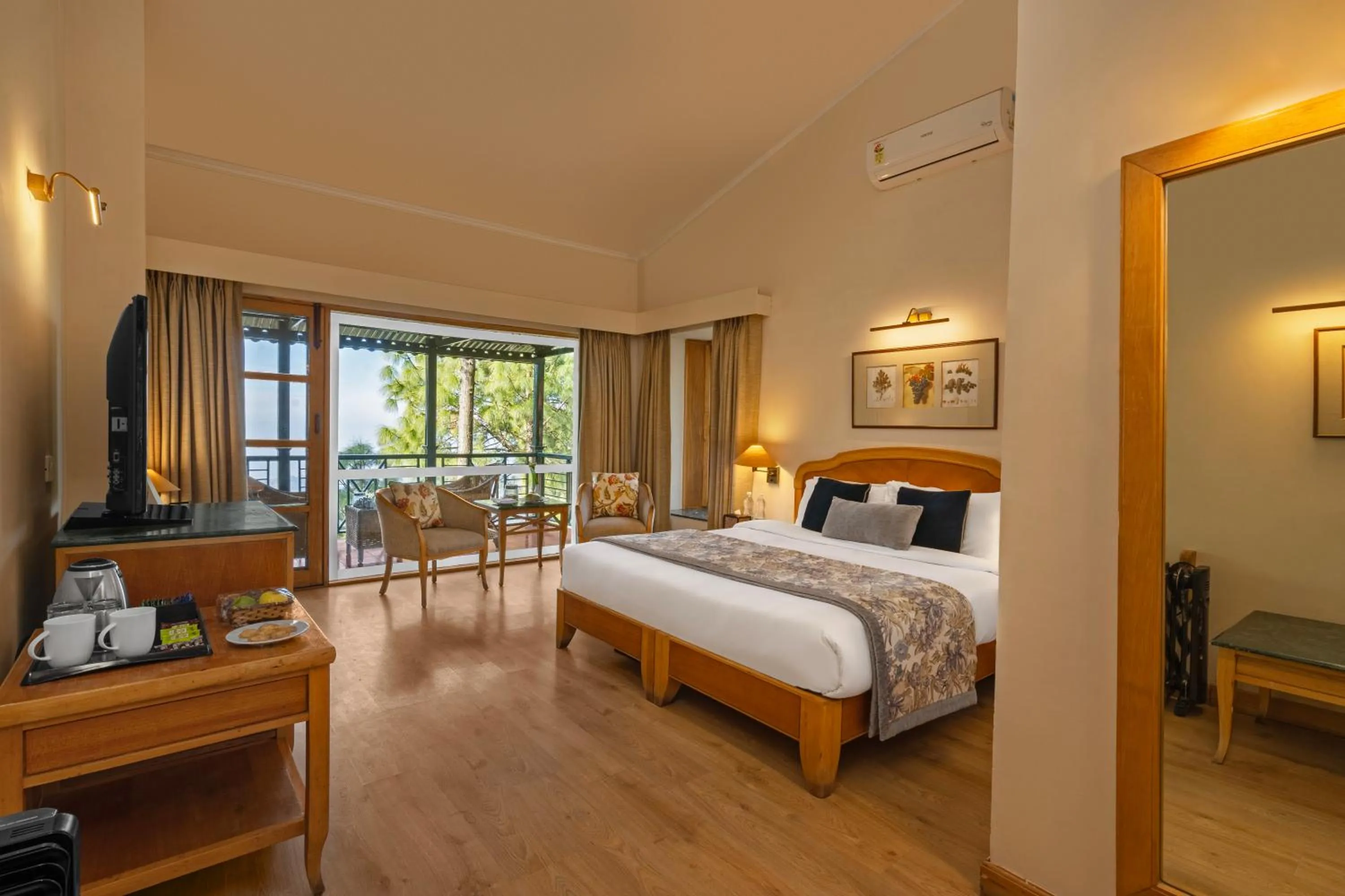 Bedroom, Bed in Baikunth Resort, Kasauli by Leisure Hotels