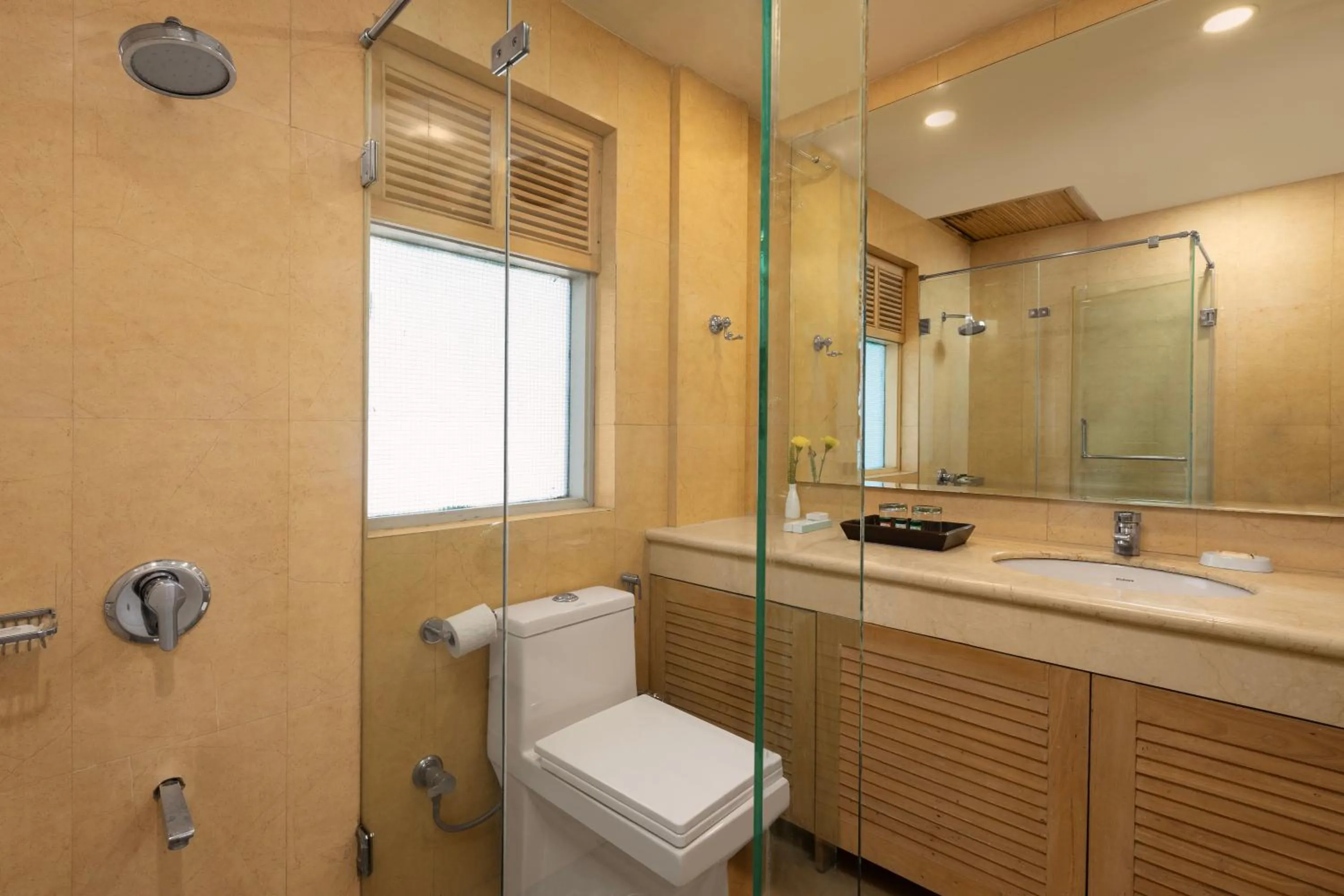 Bathroom in Baikunth Resort, Kasauli by Leisure Hotels