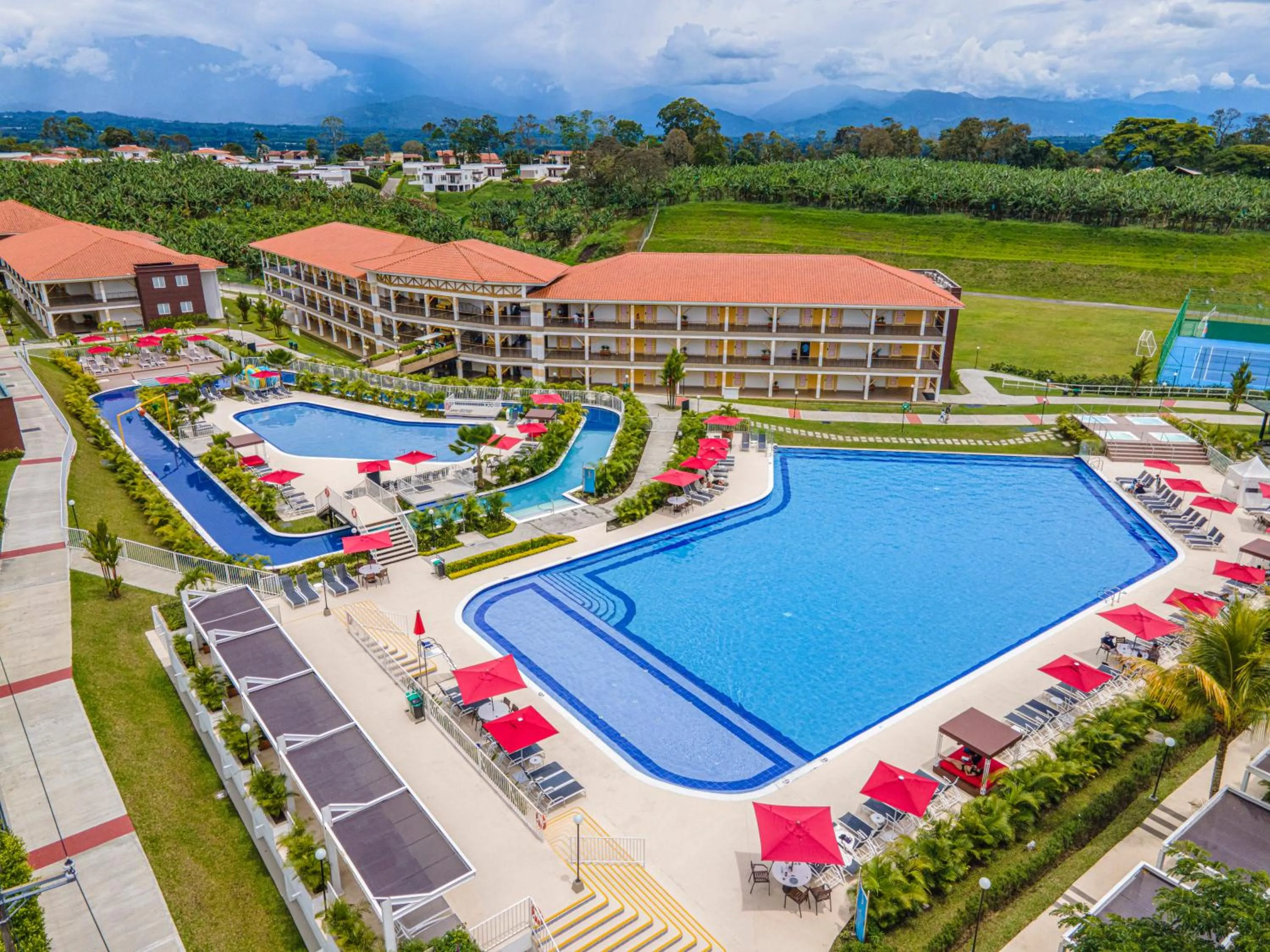 Bird's eye view in Hotel Campestre las Camelias