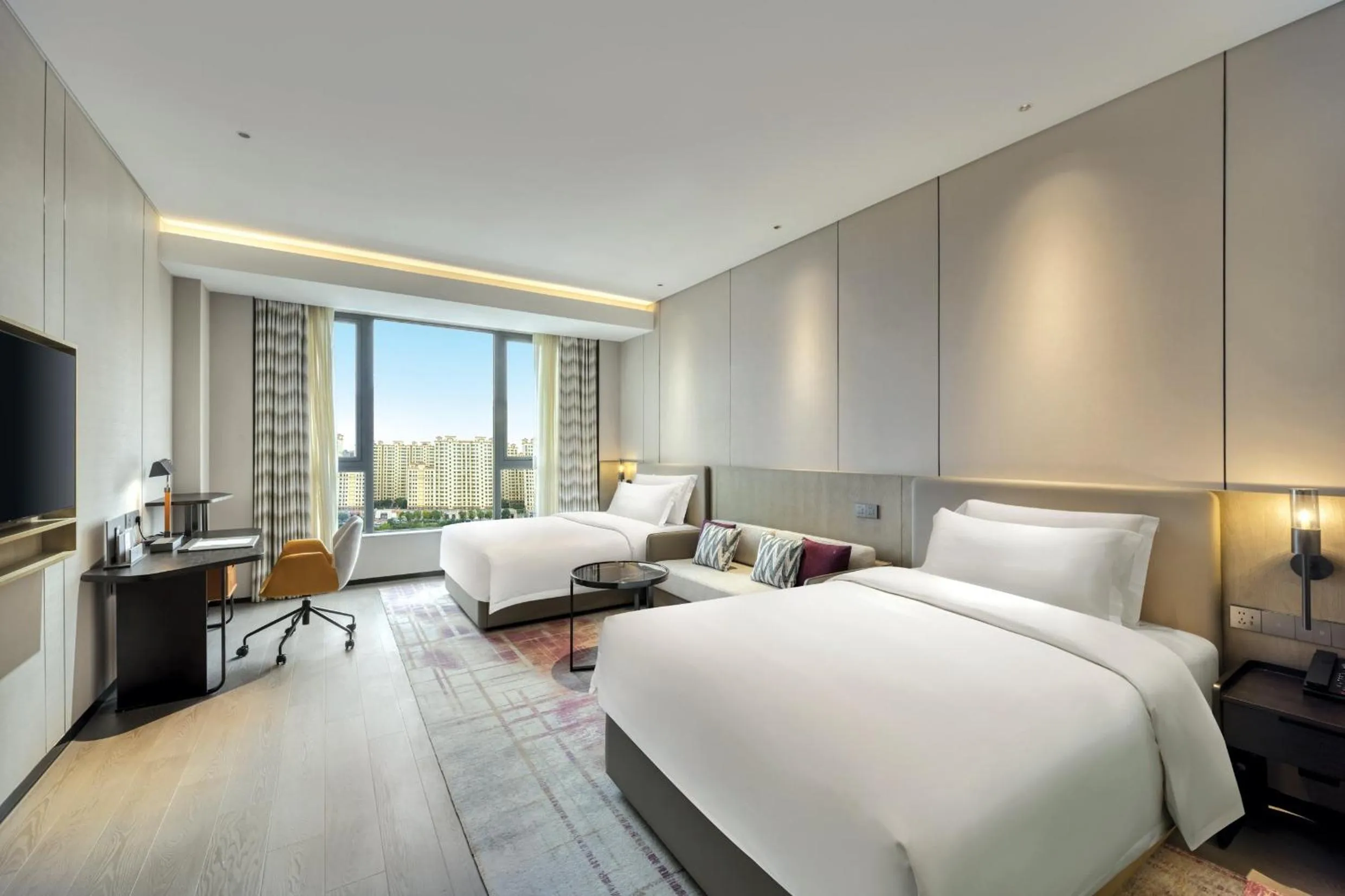 Photo of the whole room, Bed in Crowne Plaza Lanzhou New Area by IHG