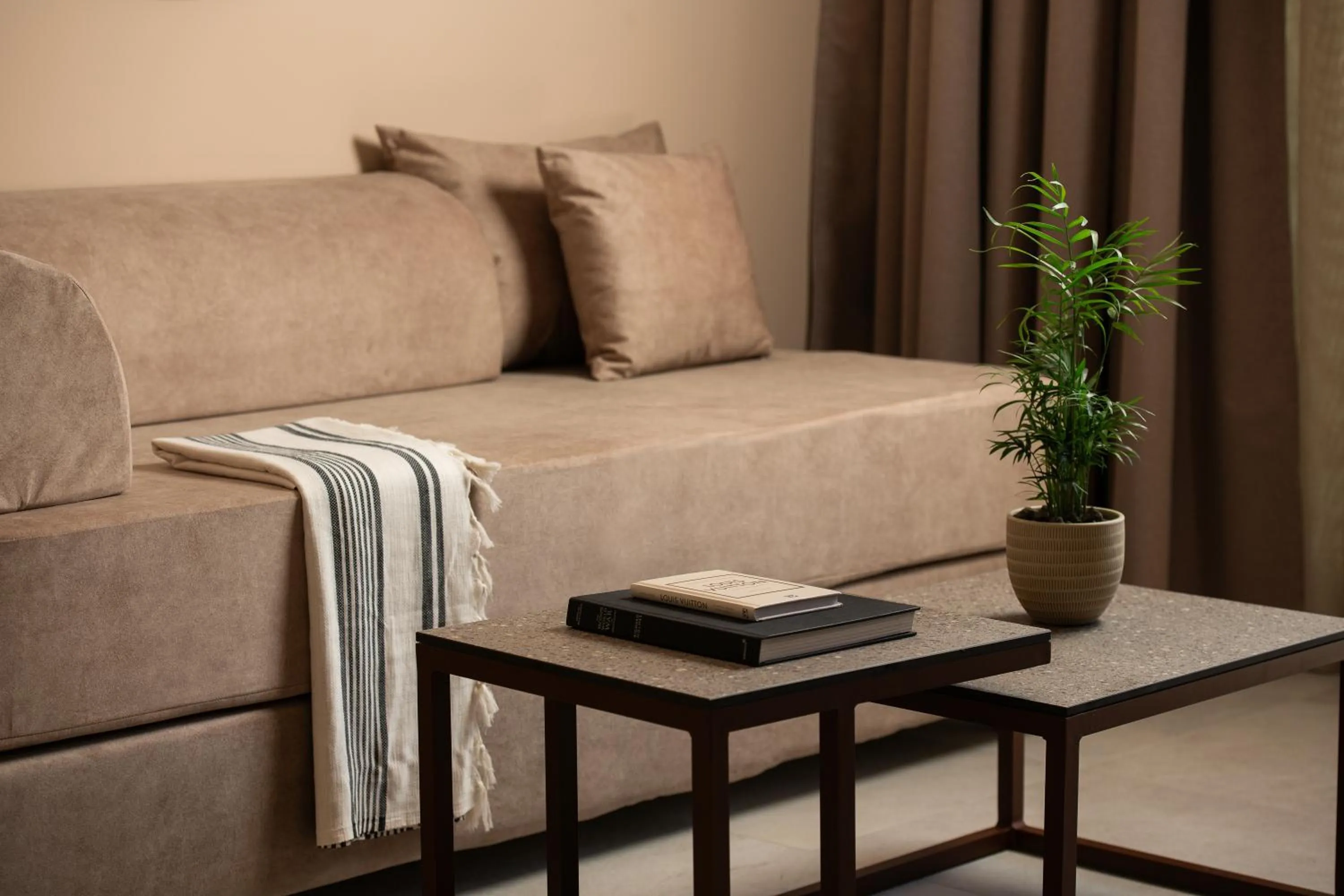 Living room, Bed in Cosmeen Lifestyle Boutique Stay