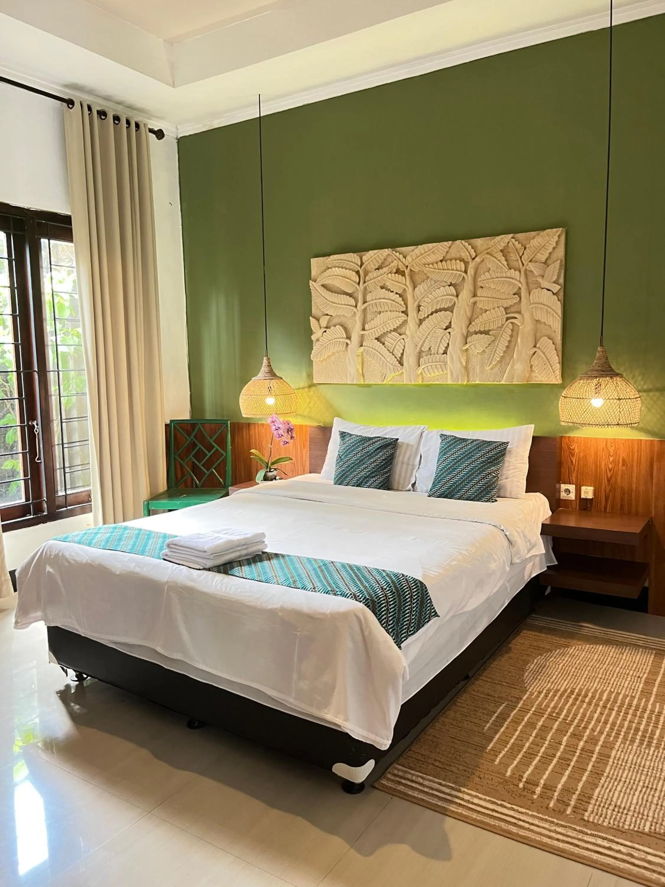 Bedroom, Bed in Villa Padi Cangkringan