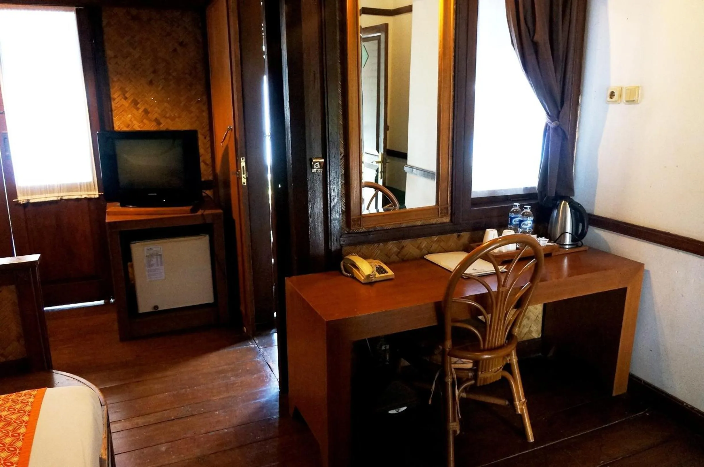 Seating area in Kampung Sumber Alam Garut