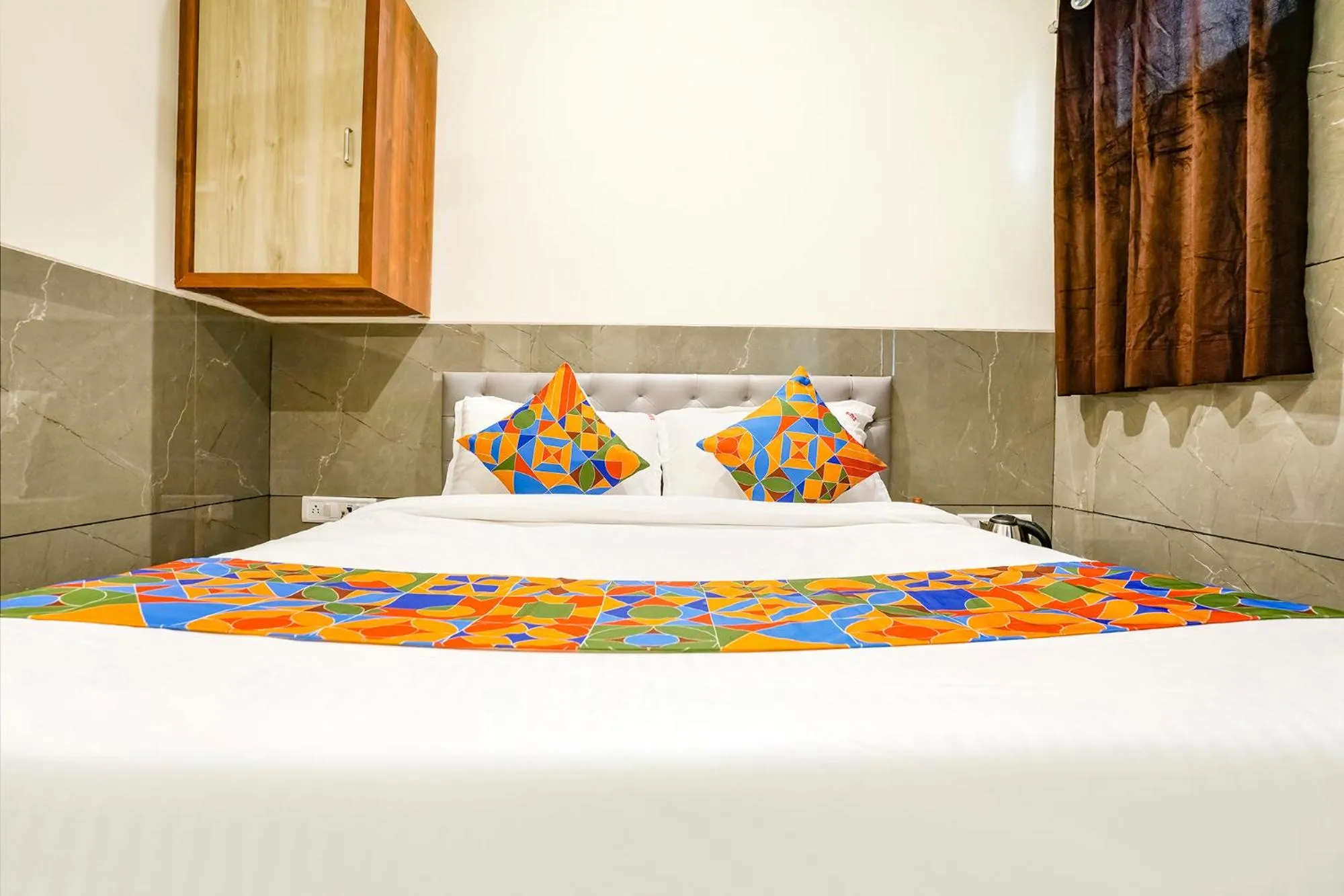 Bed in FabHotel Shubham Inn - Nr Jain Mandir, Bhandup West