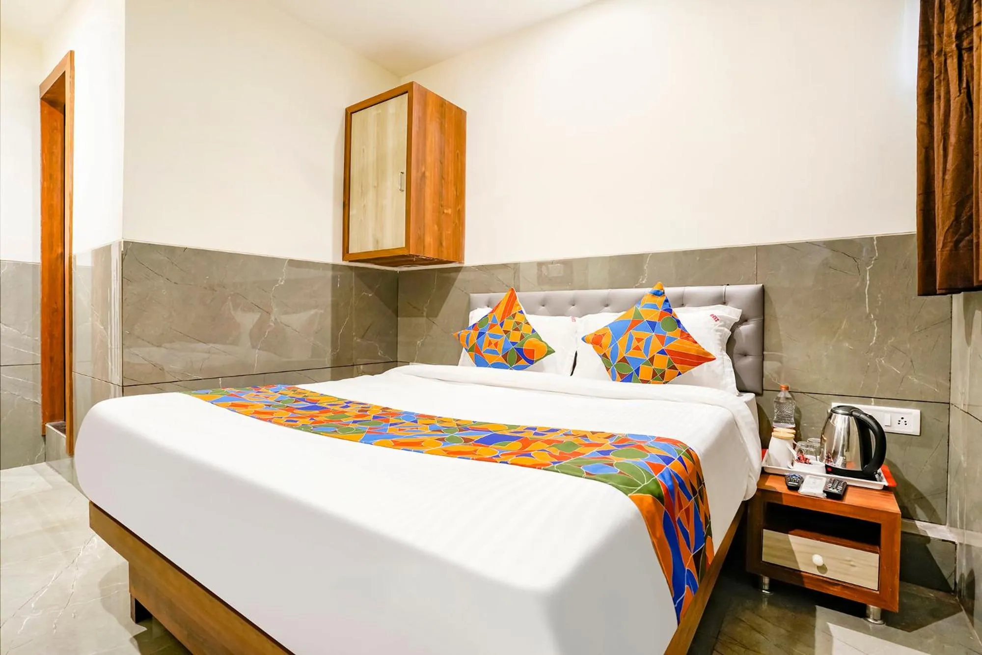 Bed in FabHotel Shubham Inn - Nr Jain Mandir, Bhandup West