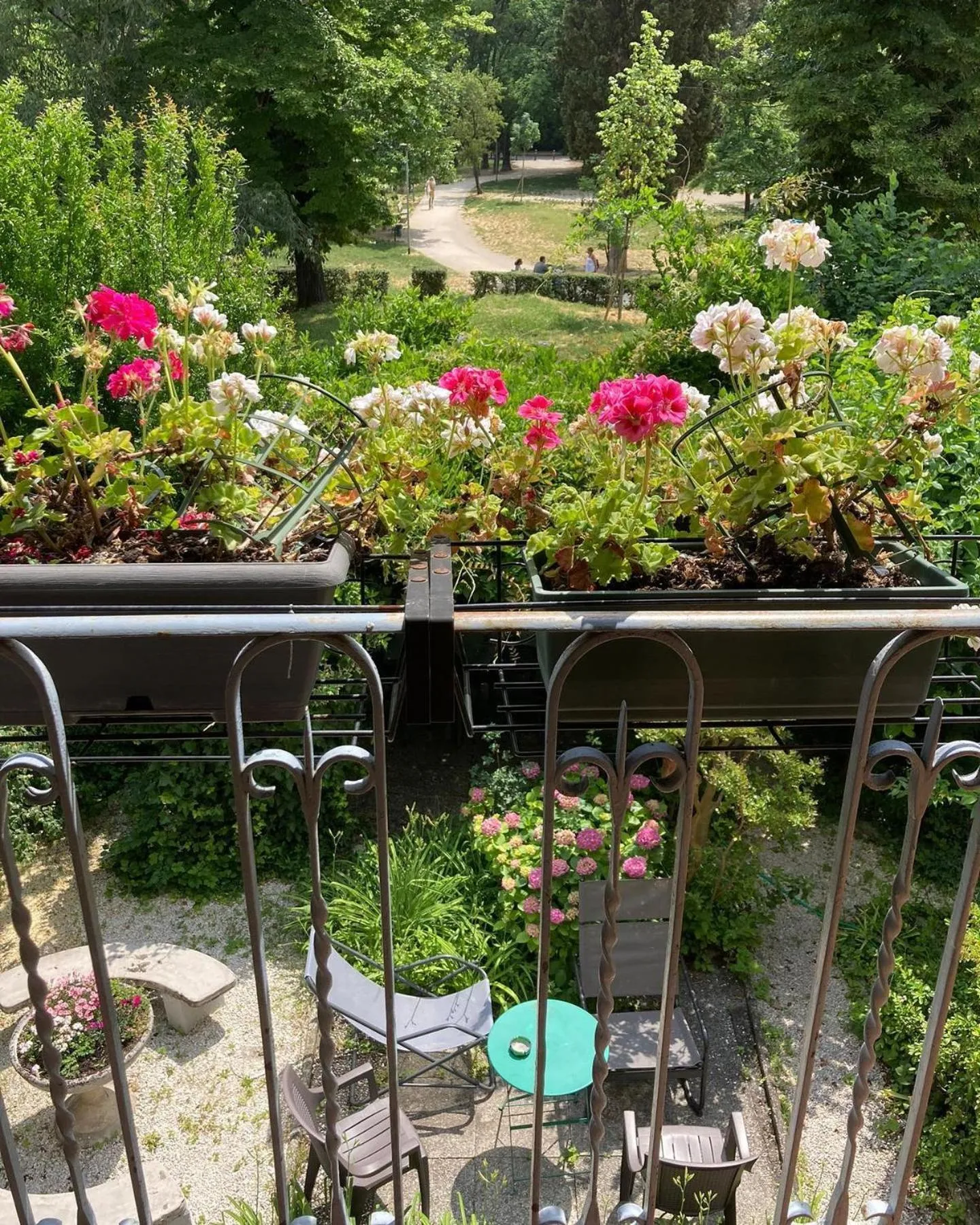 Garden view in Il Giardino Nel Parco R&B