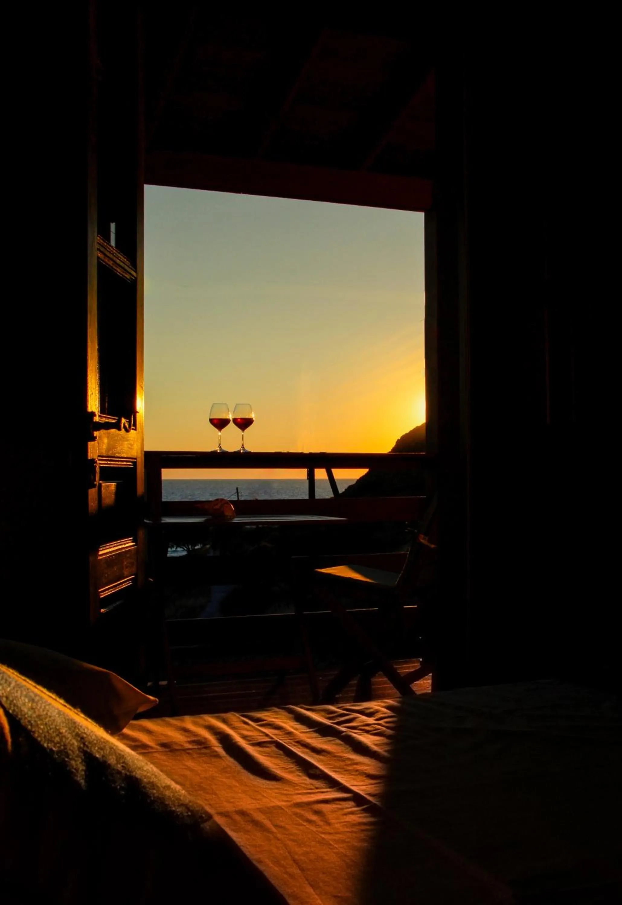 View (from property/room) in Mistral-Patmos