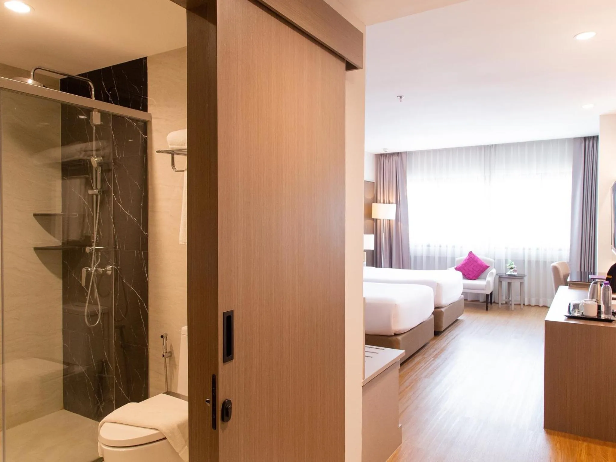 Bedroom, Bed in Fortune River View Hotel Nakhon Phanom