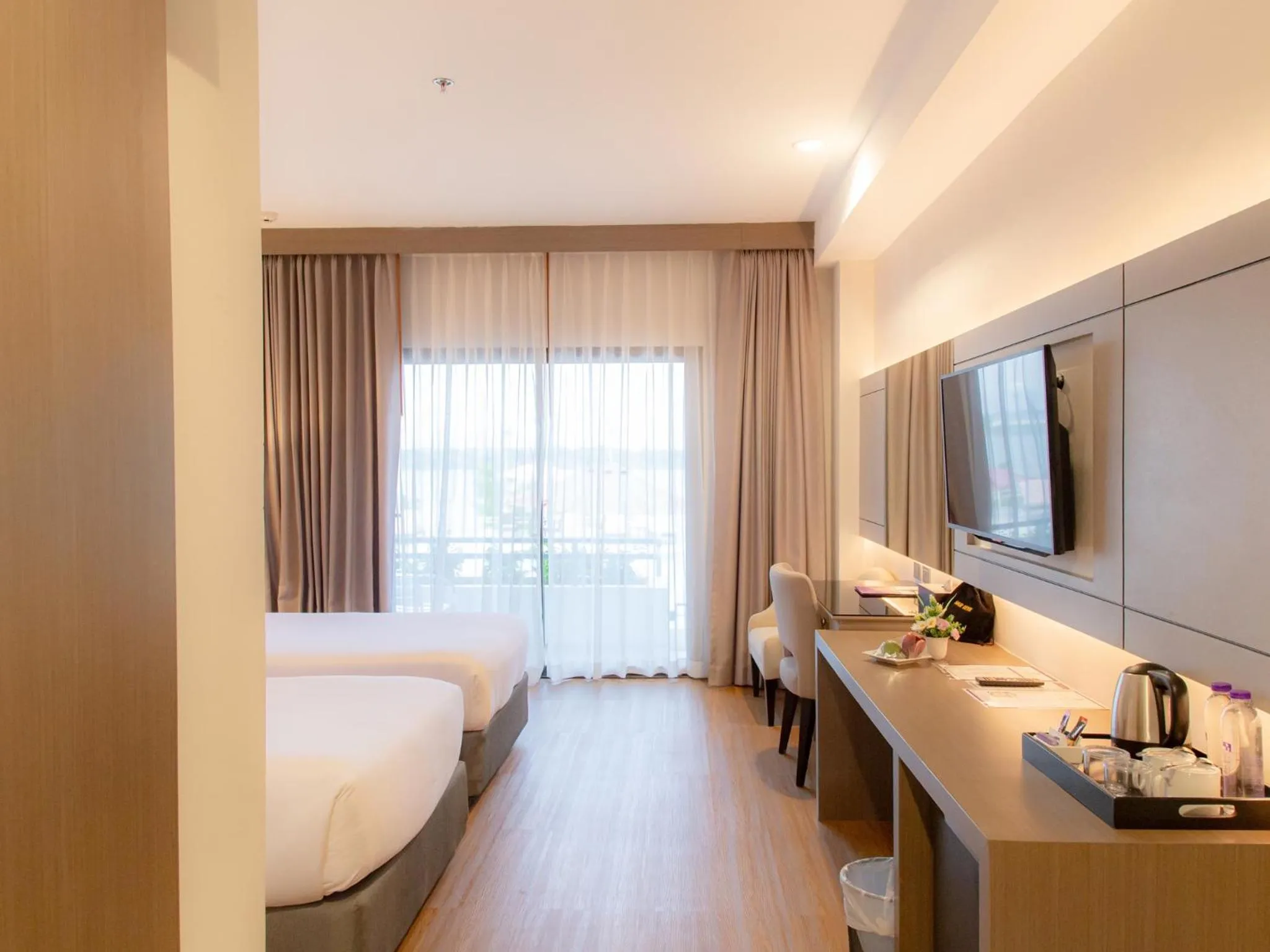 Bedroom, Bed in Fortune River View Hotel Nakhon Phanom