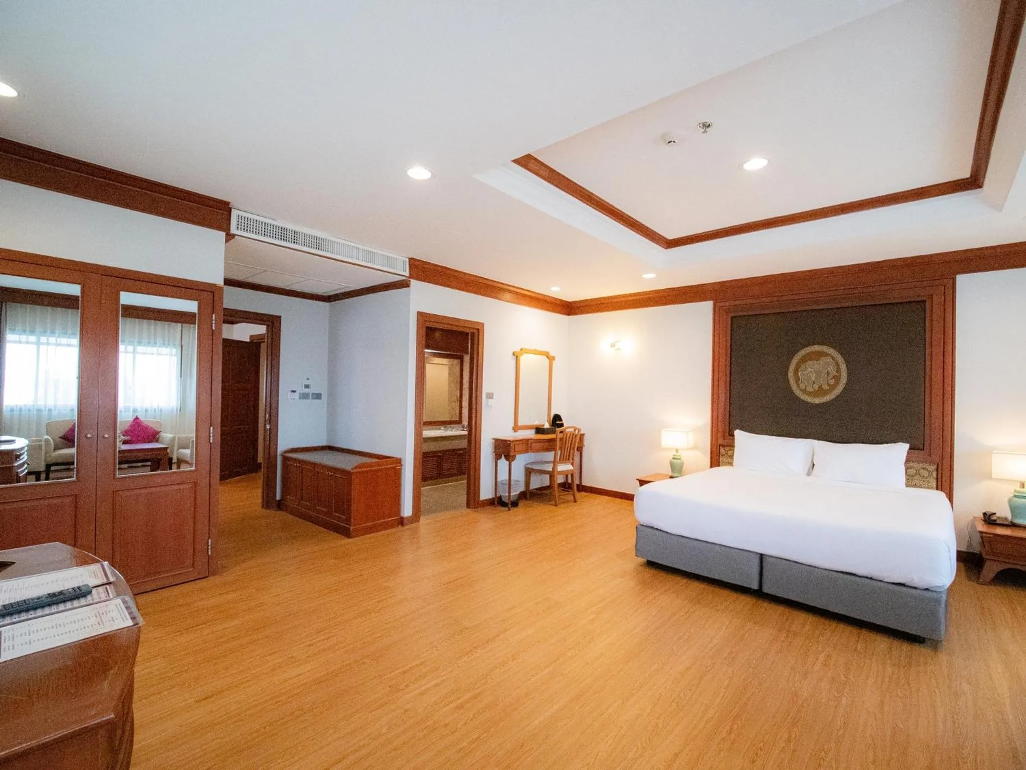 Bed in Fortune River View Hotel Nakhon Phanom