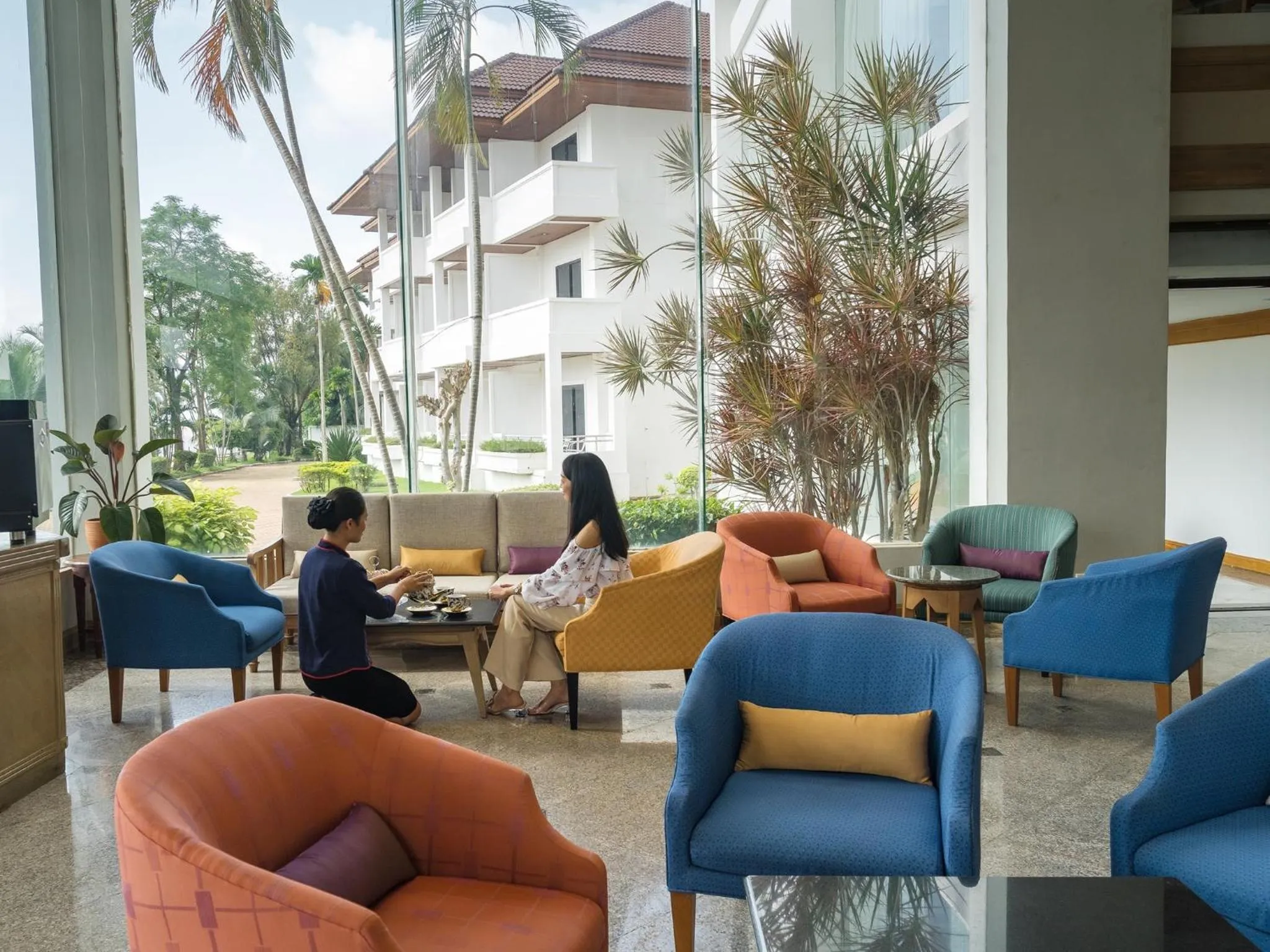 Seating area in Fortune River View Hotel Nakhon Phanom