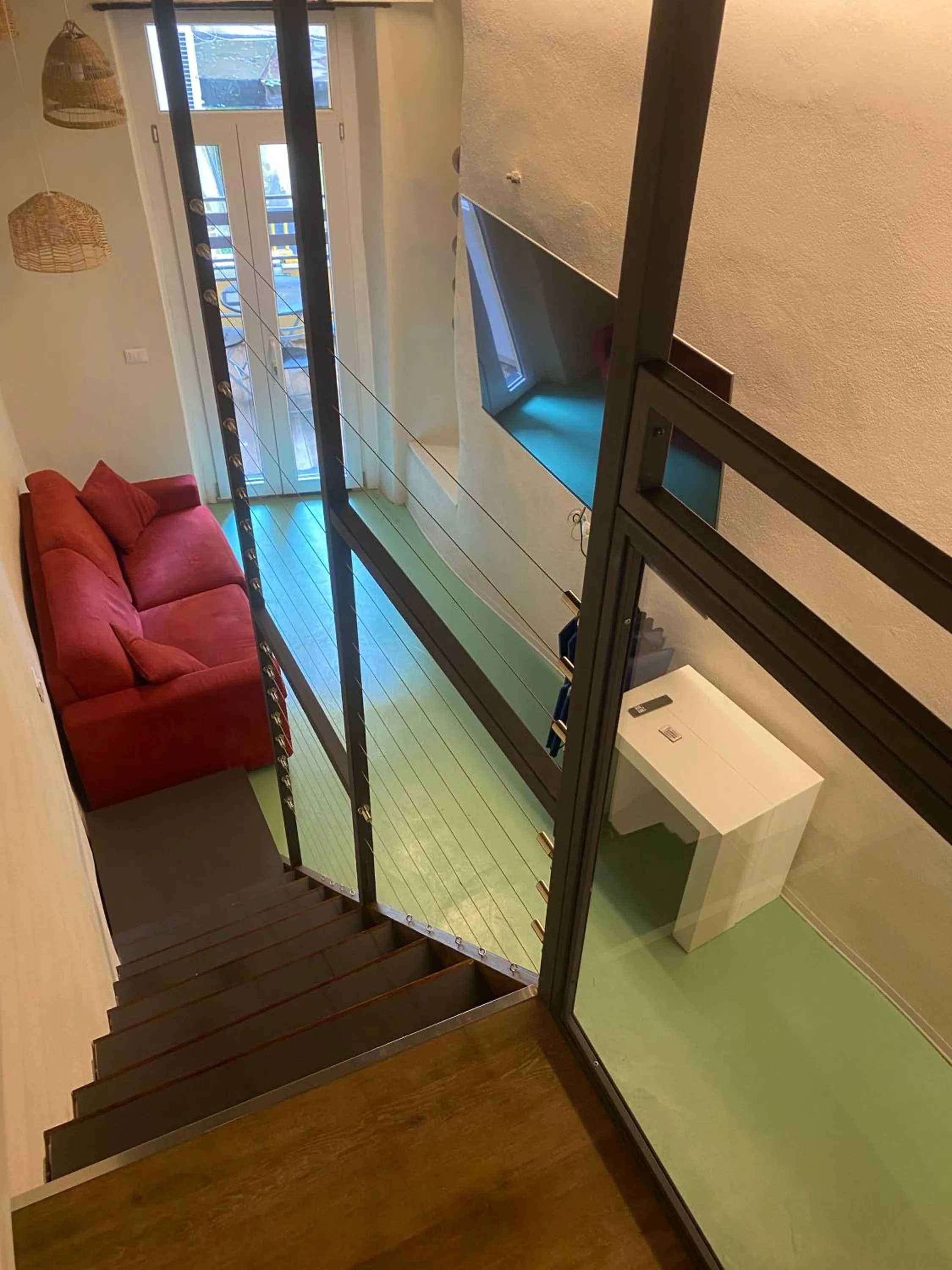 Living room, Bed in Due Papi