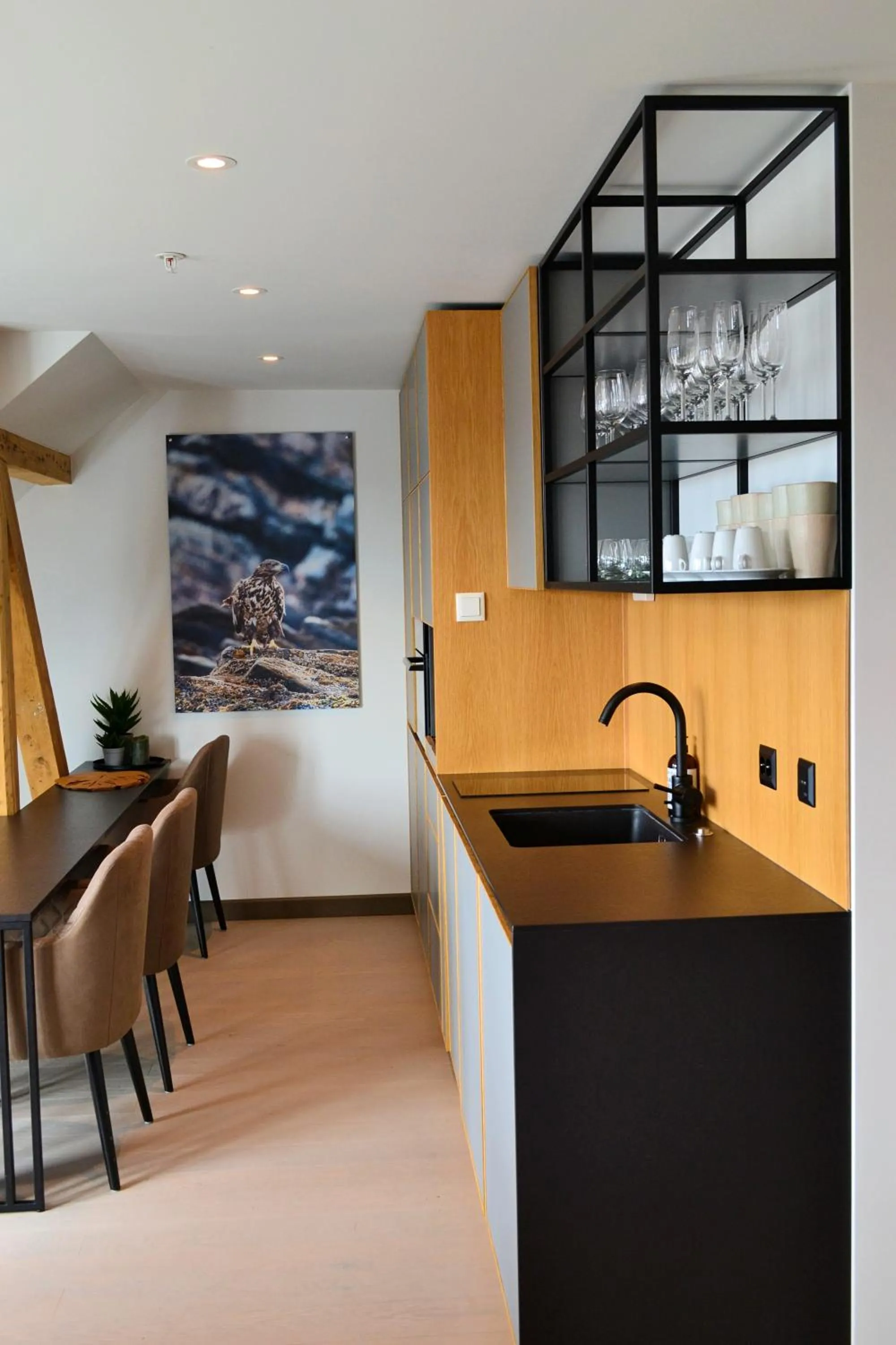 Kitchen or kitchenette in Andenes Suitehotel