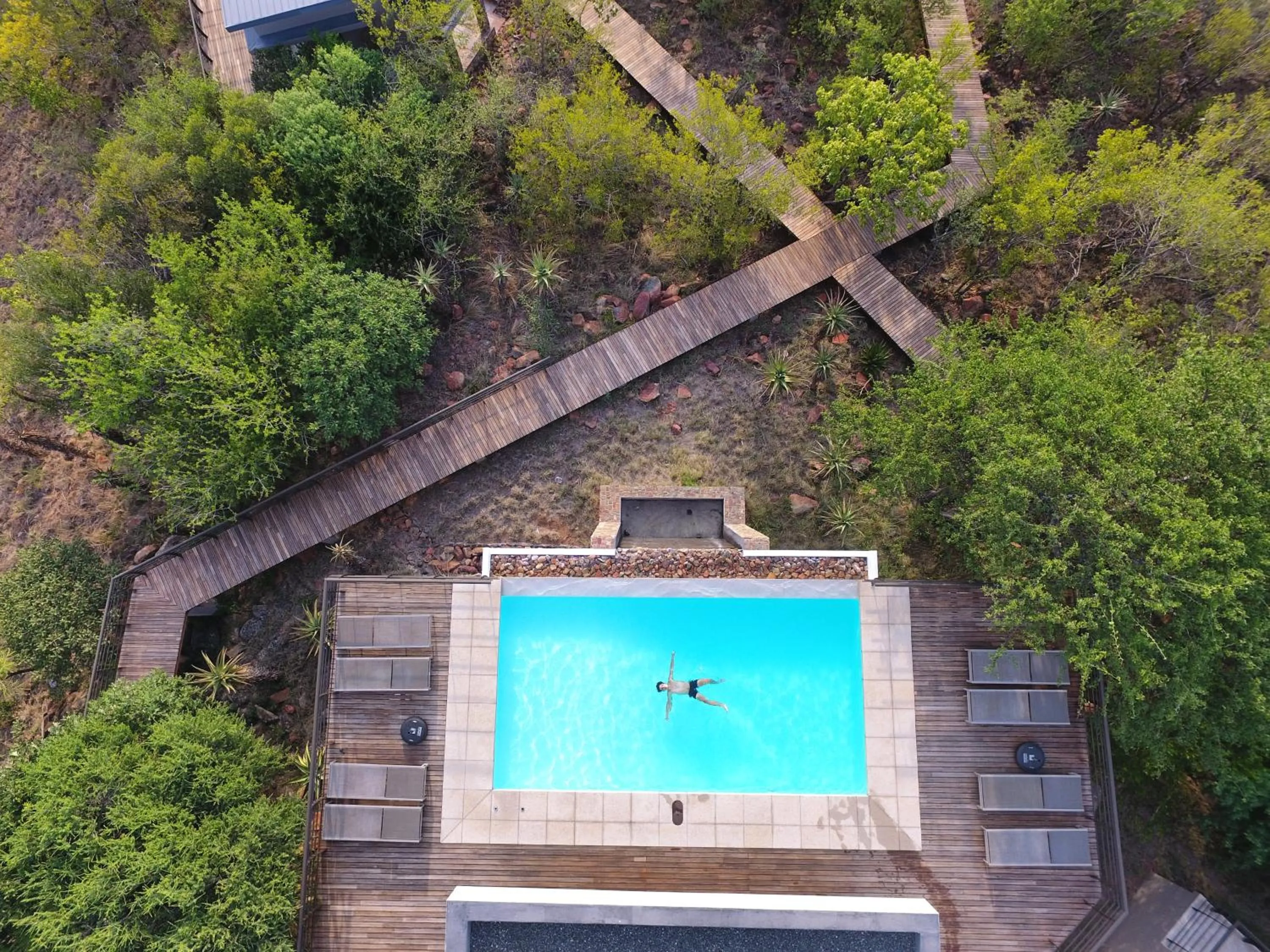Swimming pool in umVangati House