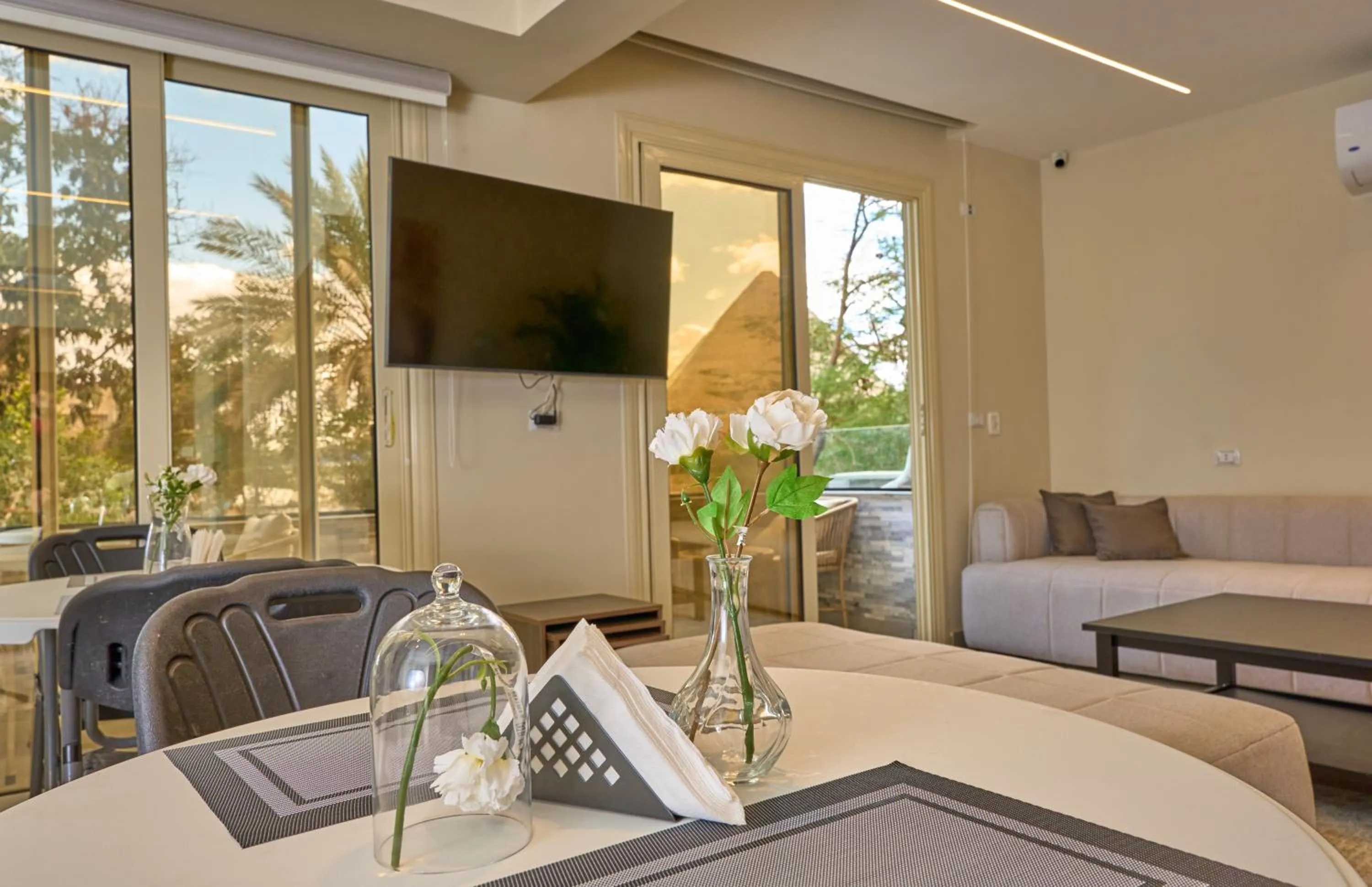 Dining area in Lotus Inn