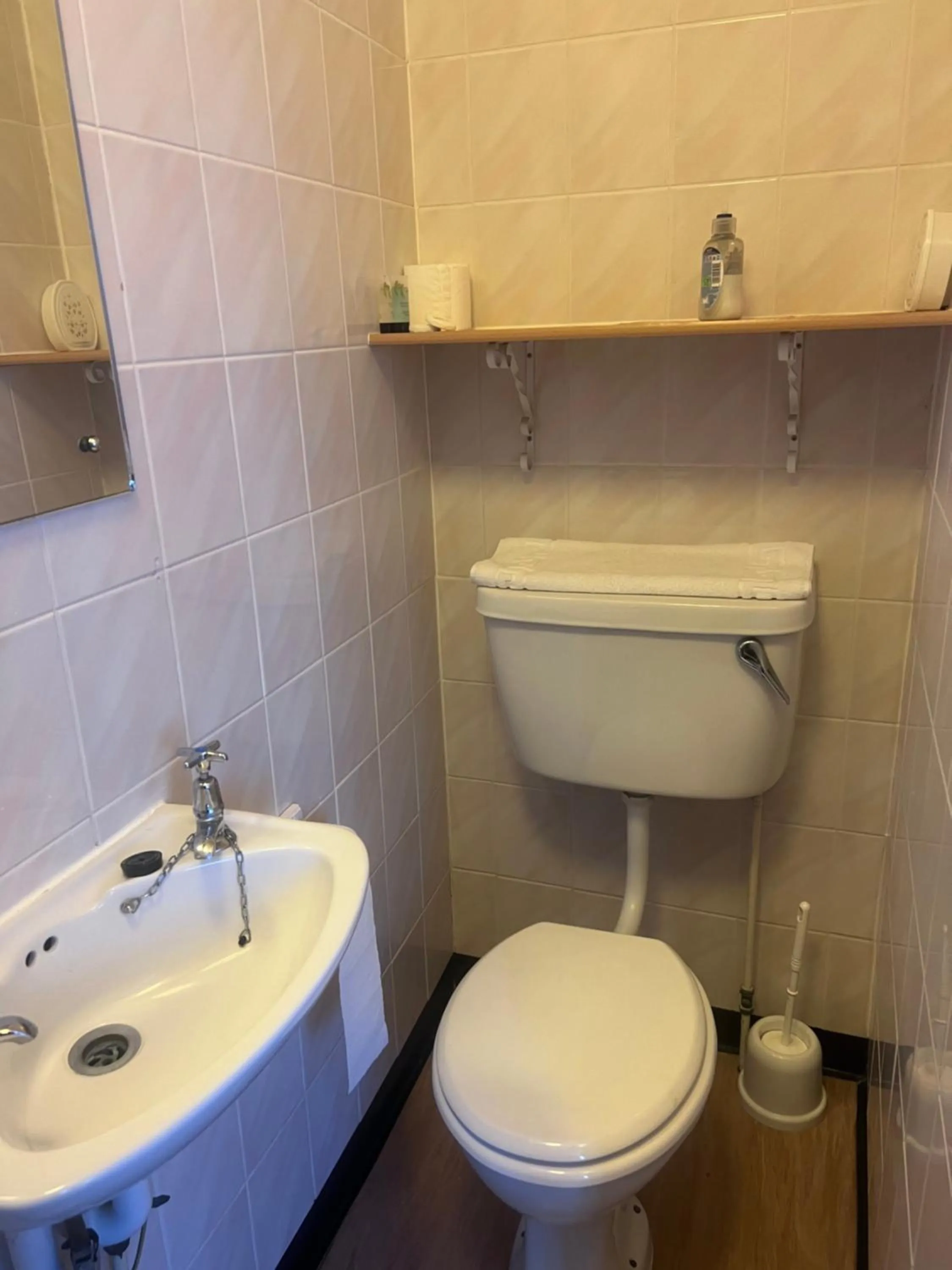 Toilet in Brig Inn Hotel