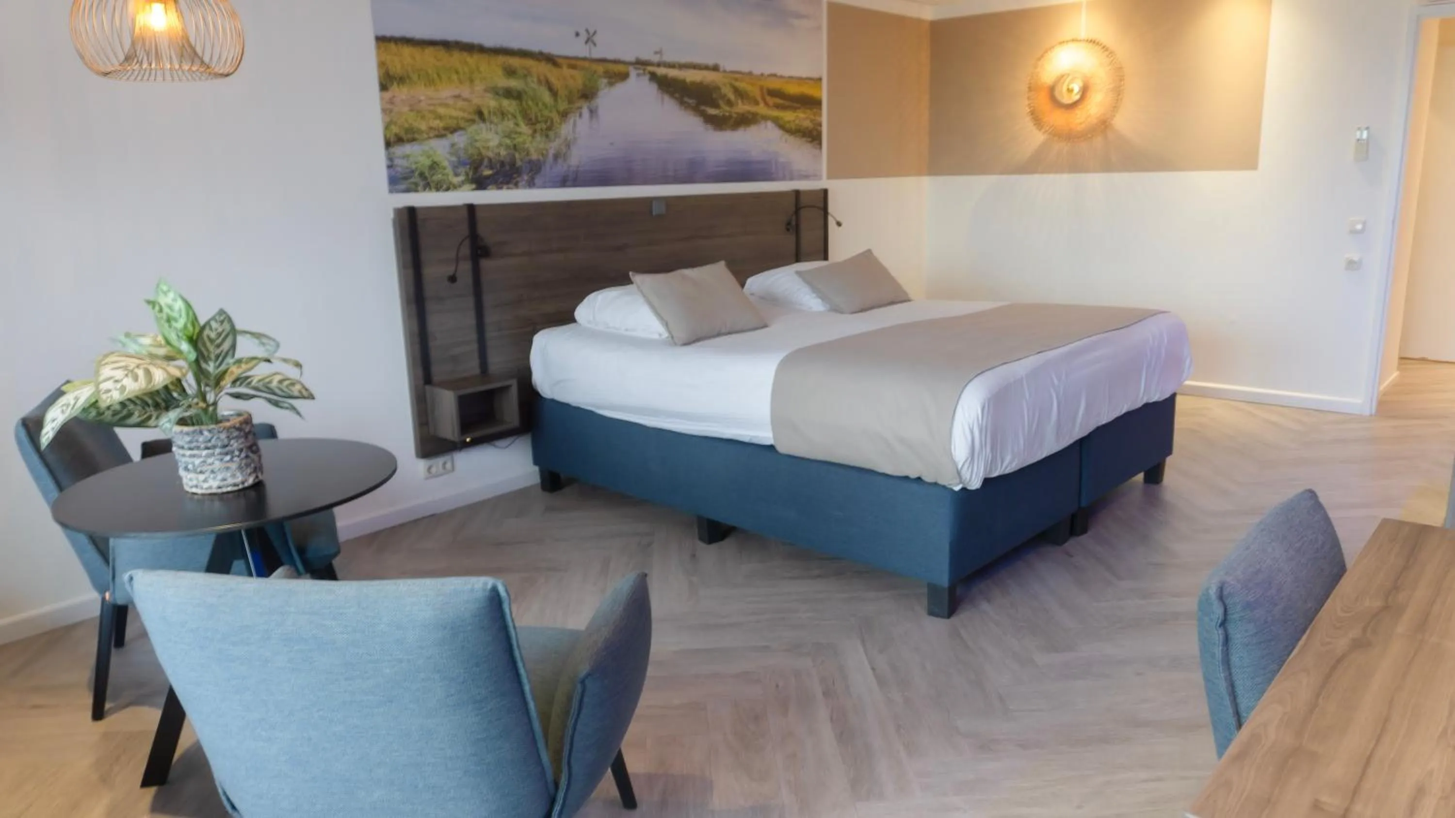 Bed in Hotel Zwartewater