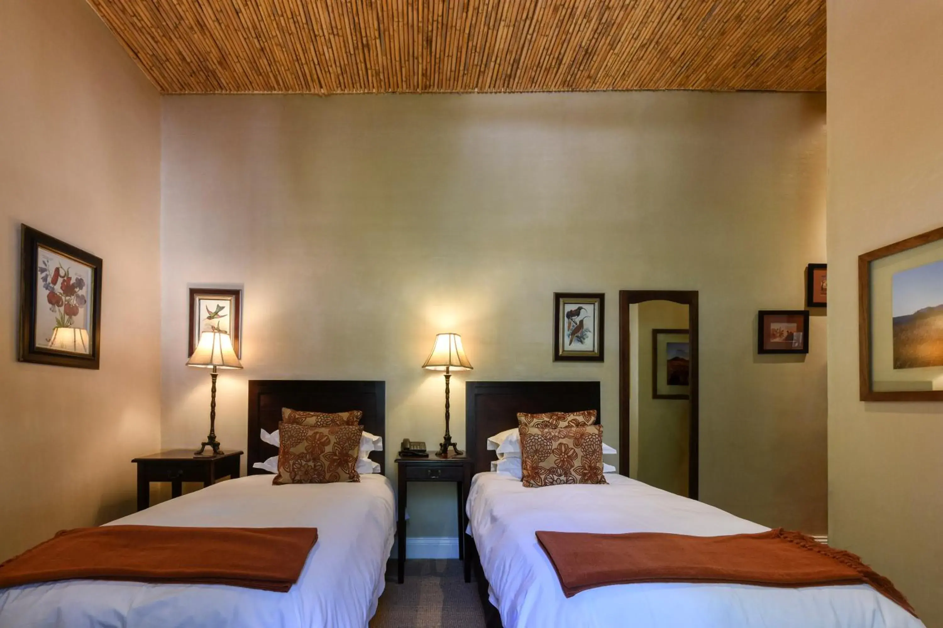 Camdeboo Manor Standard Twin Room with Garden View with 2 Game Drives - single occupancy in Mount Camdeboo Private Game Reserve by NEWMARK Camdeboo Manor Standard Twin Room with Garden View with 2 Game Drives - single occupancy in Mount Camdeboo Private Game Reserve by NEWMARK