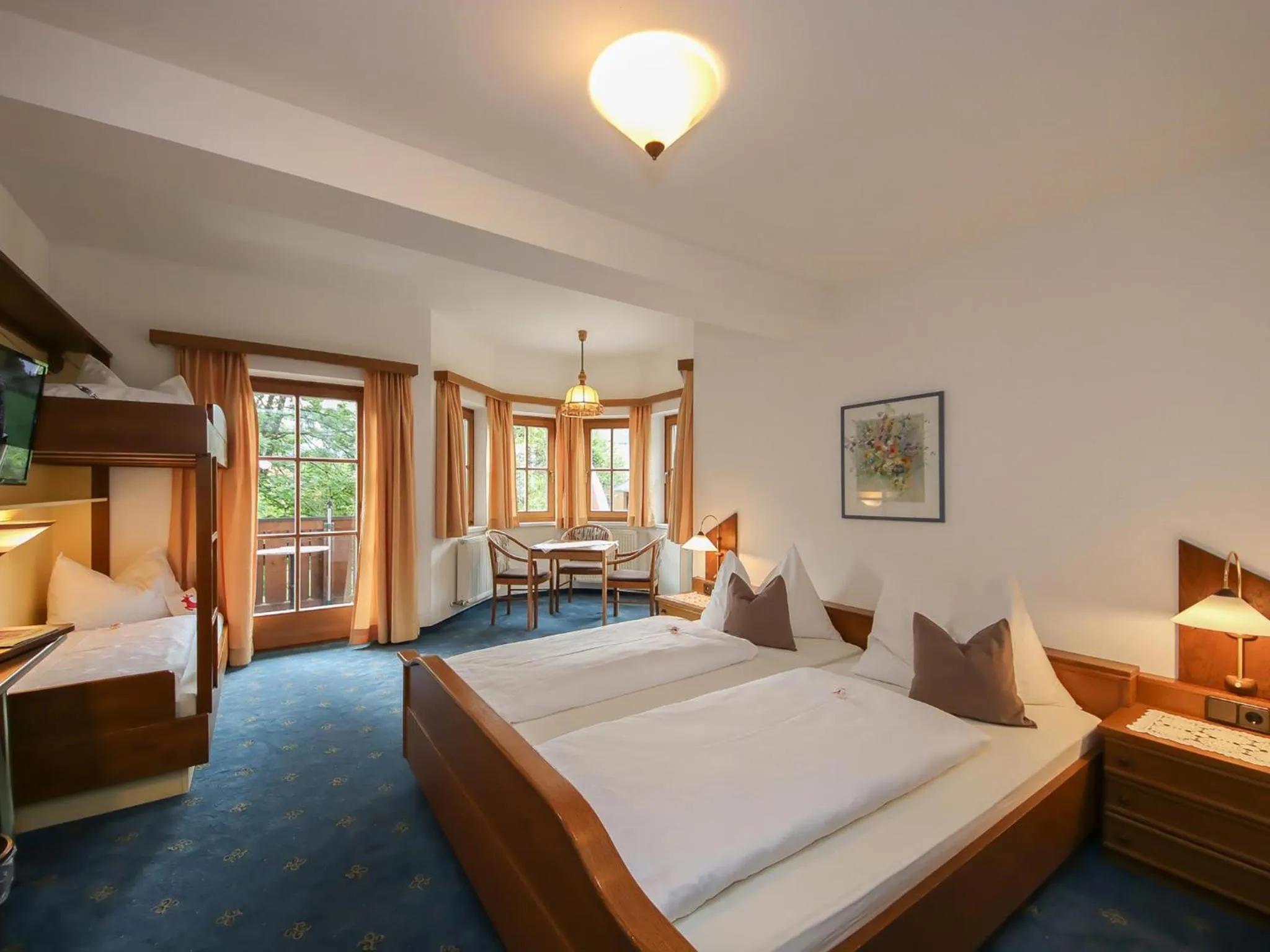 Balcony/Terrace, Bed in Landgasthof Neuwirt