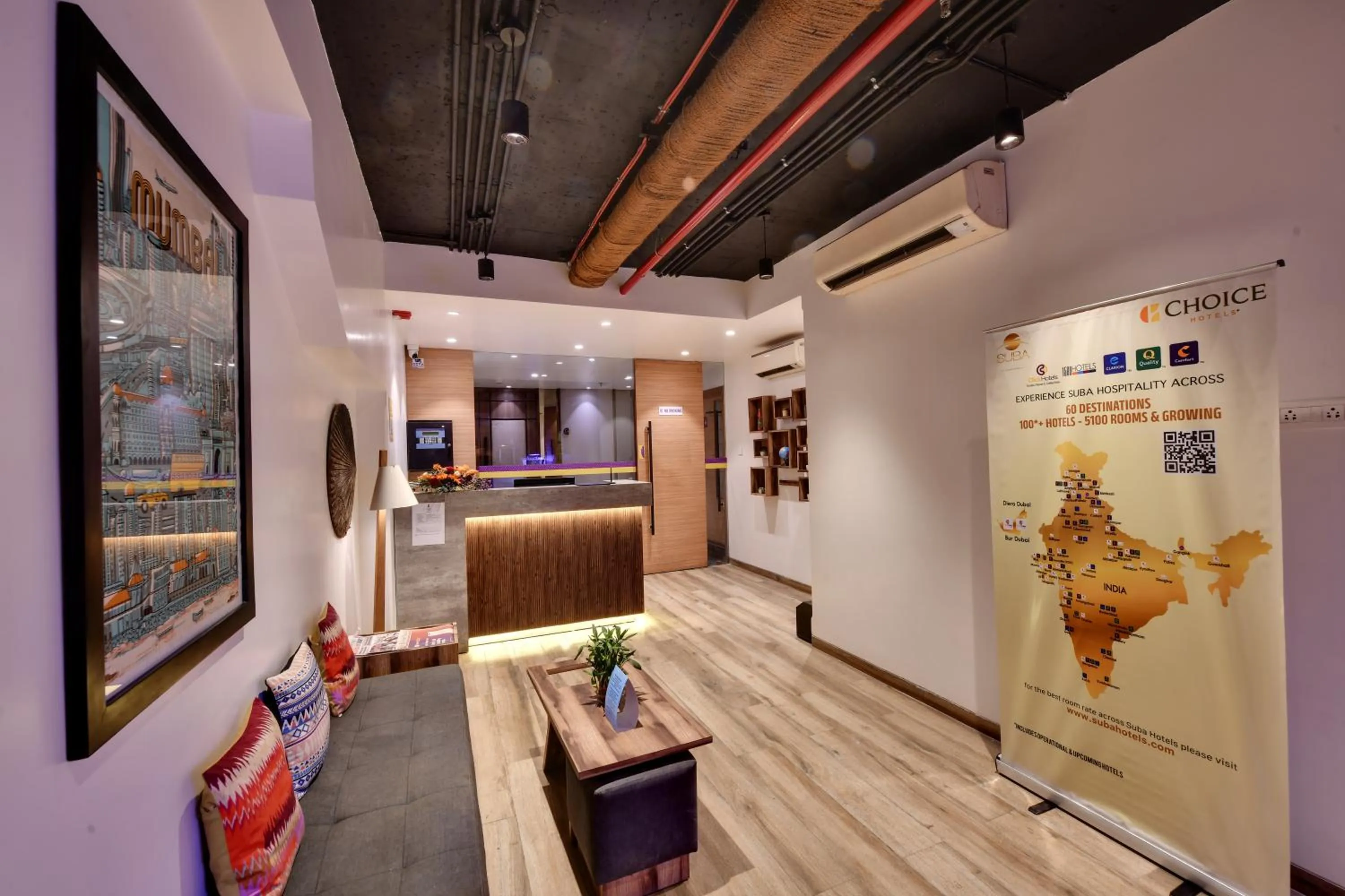 Lobby or reception in Click Hotels Andheri MIDC