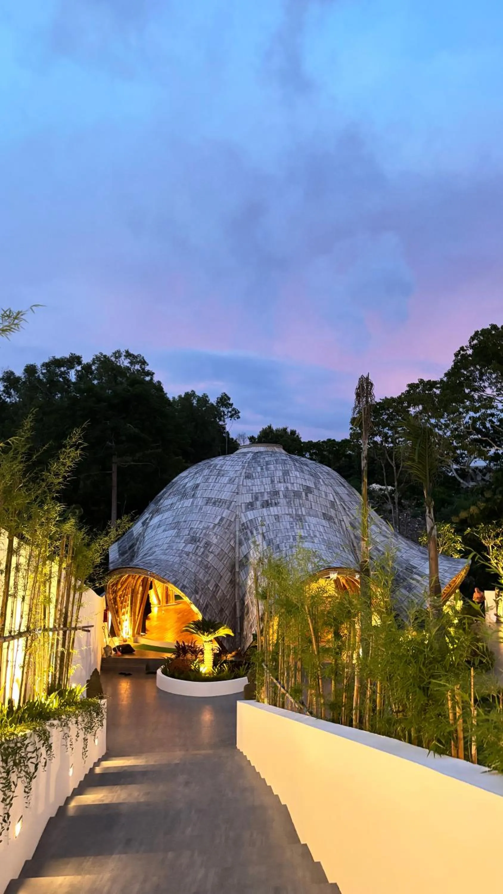 Garden view in Mantra Wellness Center