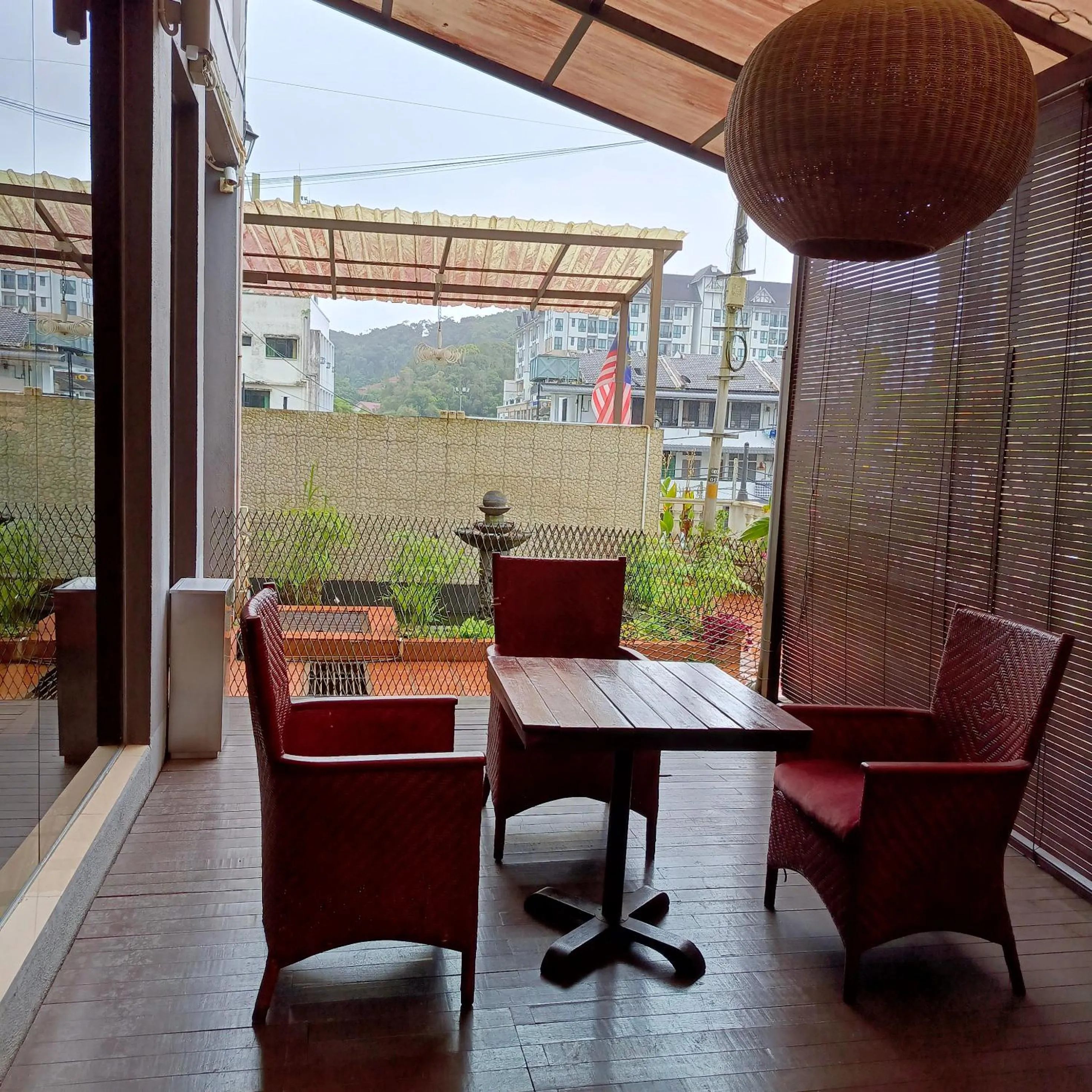 Seating area in Beautiful Marigold Hotel