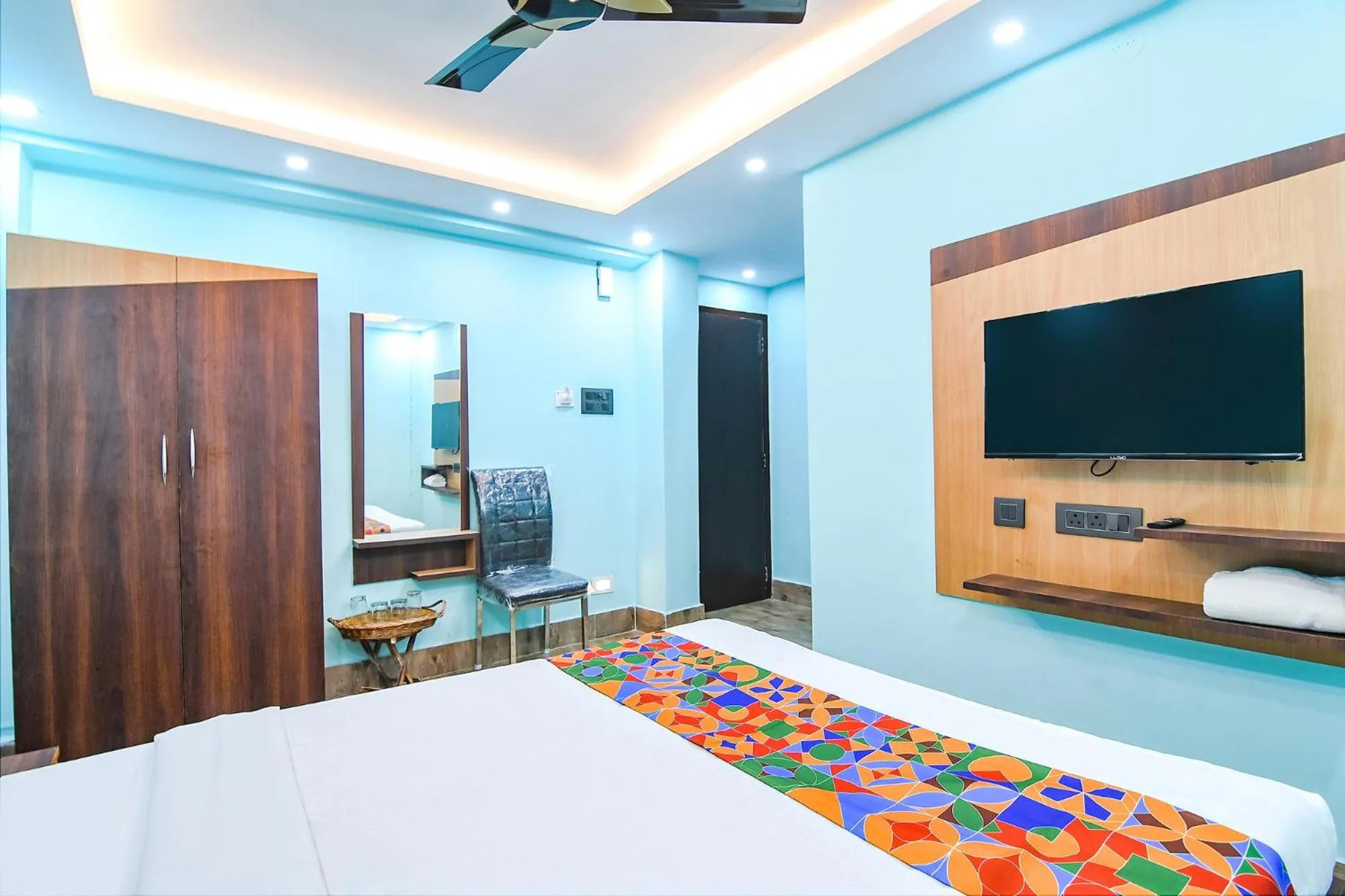 Bed in FabHotel D Park