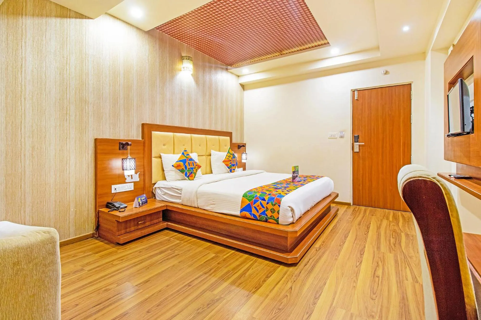 Bed in FabHotel Royal Stay I - Nr Mahadevpura