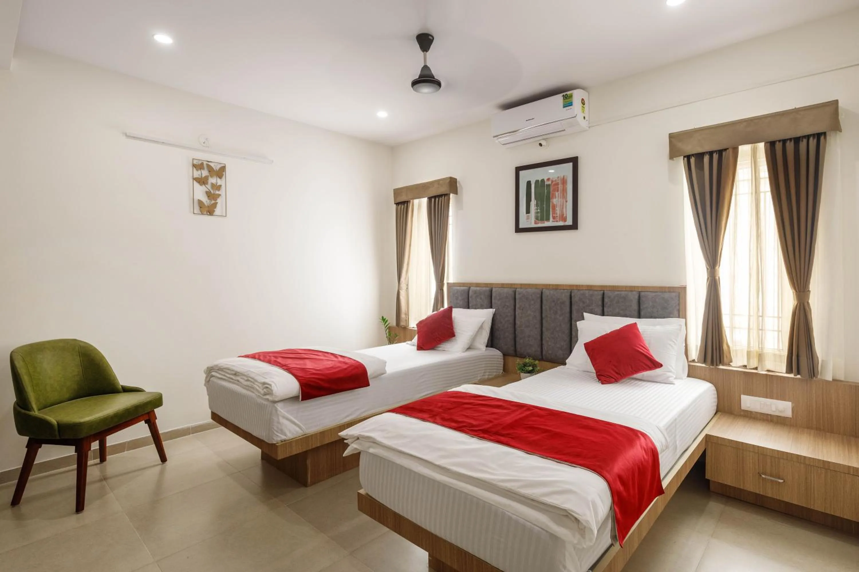 Bed in Sunlight Serviced Apartments