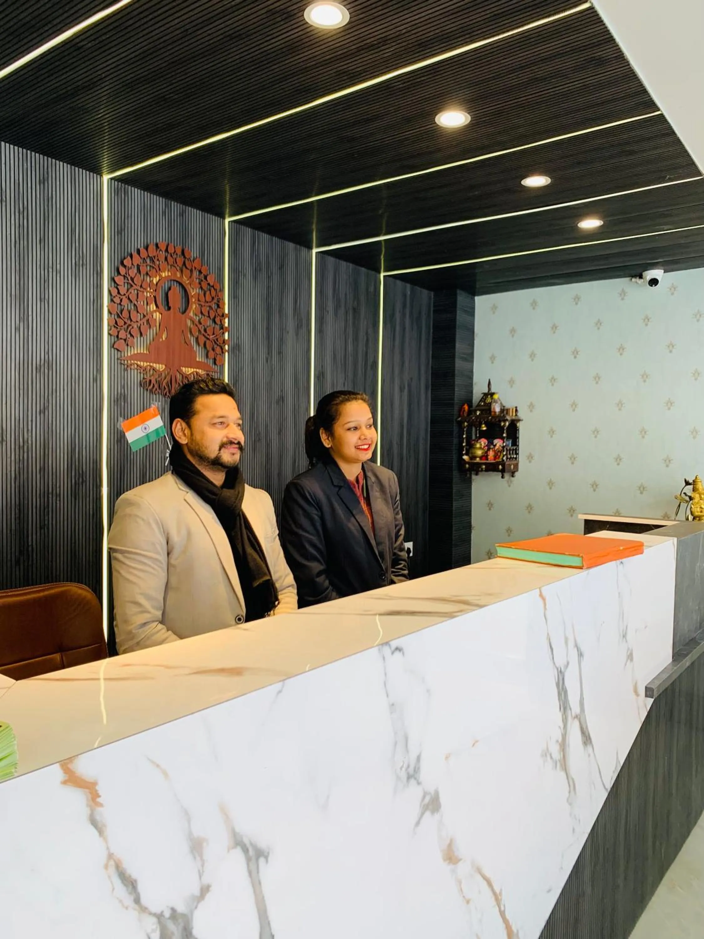 Lobby or reception in Hotel Nirvana Bliss, Behind Parmarth Niketan