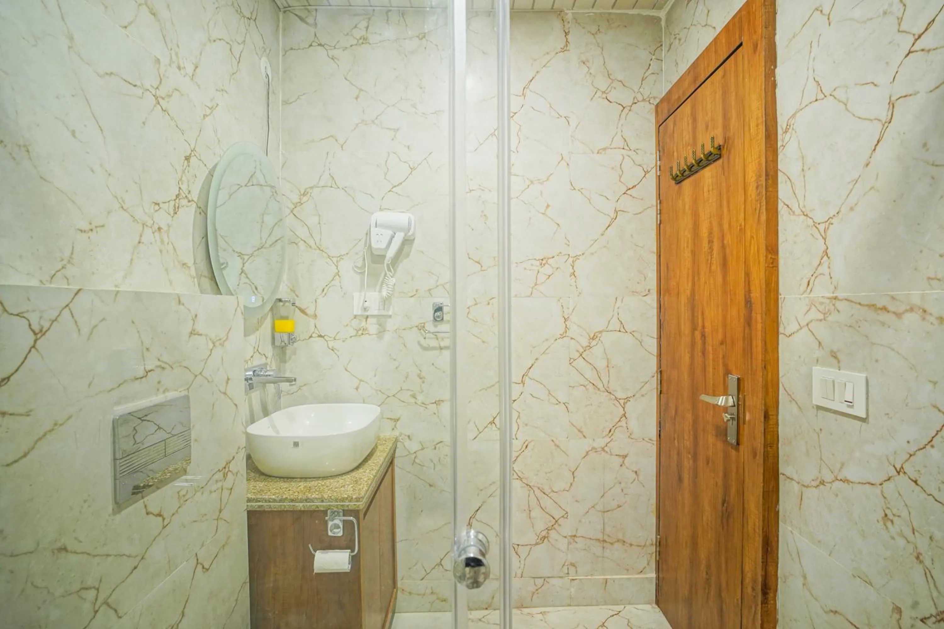 Bathroom in Hotel Nirvana Bliss, Behind Parmarth Niketan