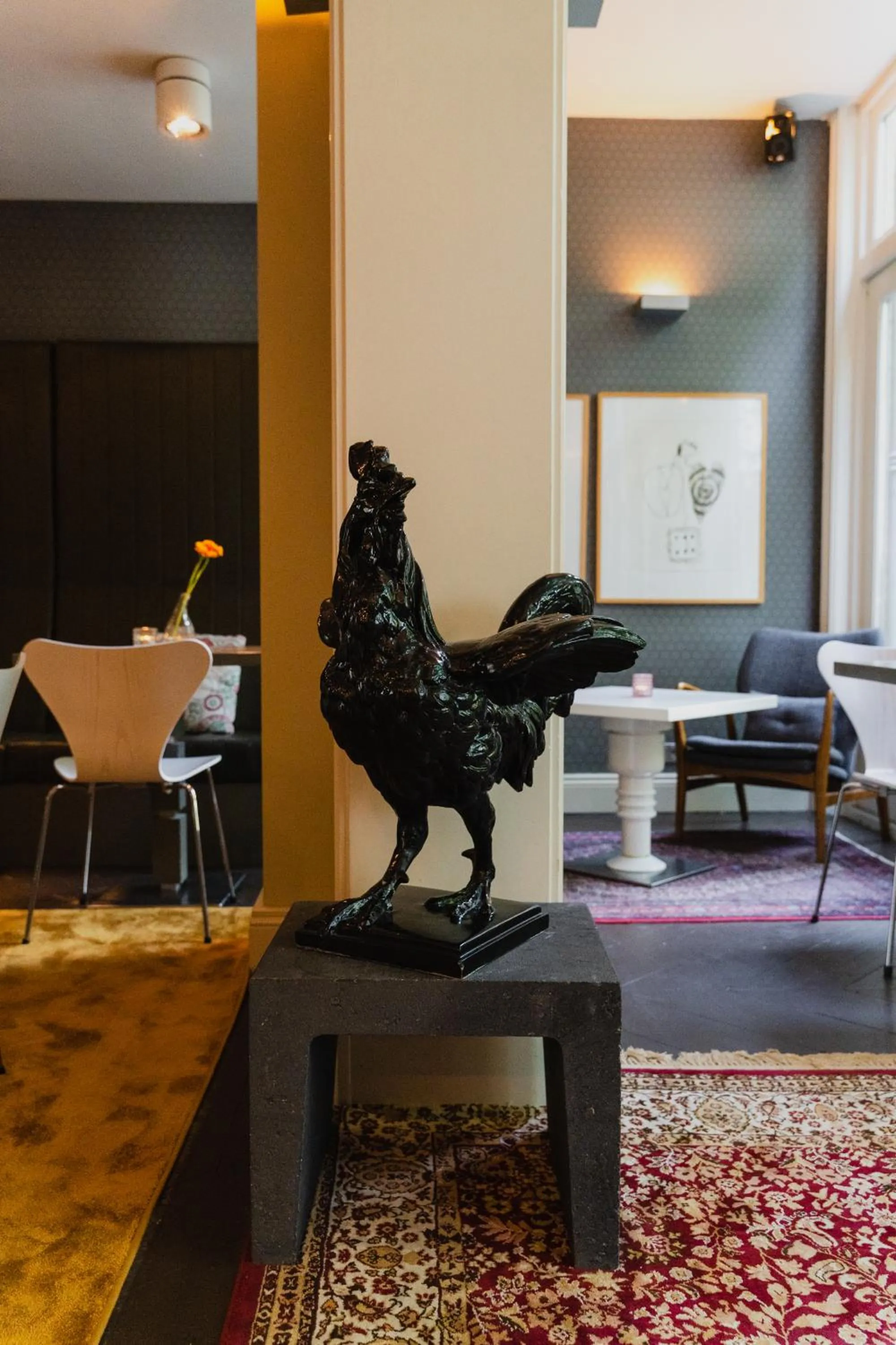 Decorative detail in Hotel Roemer Amsterdam