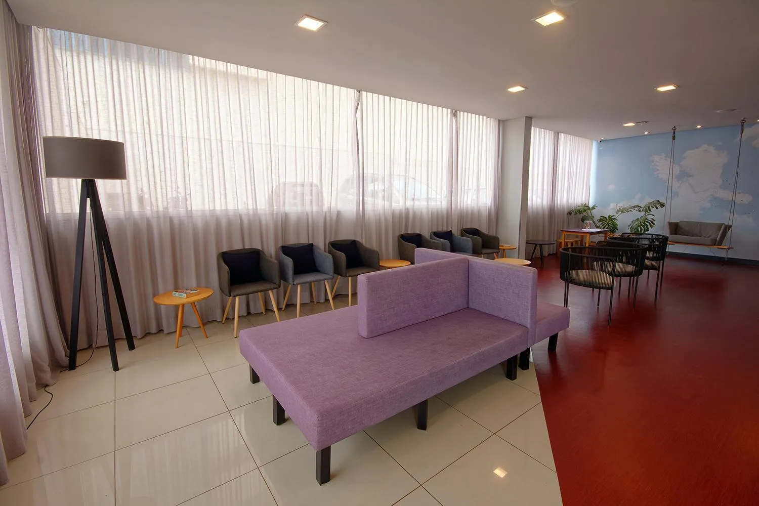 Lobby or reception in Golden Tower Express Franca by Fênix Hotéis