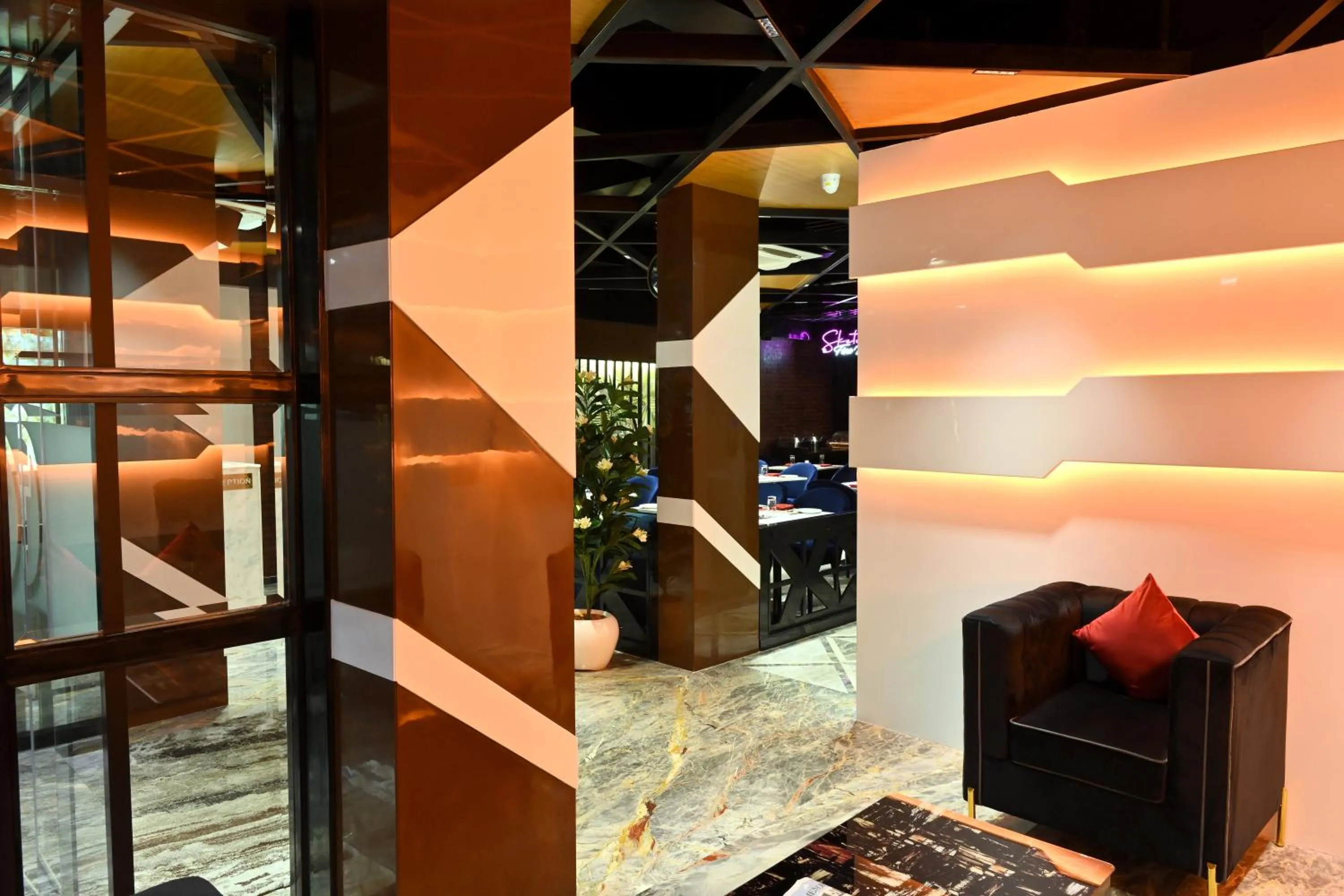 Lobby or reception in Hotel Trax International