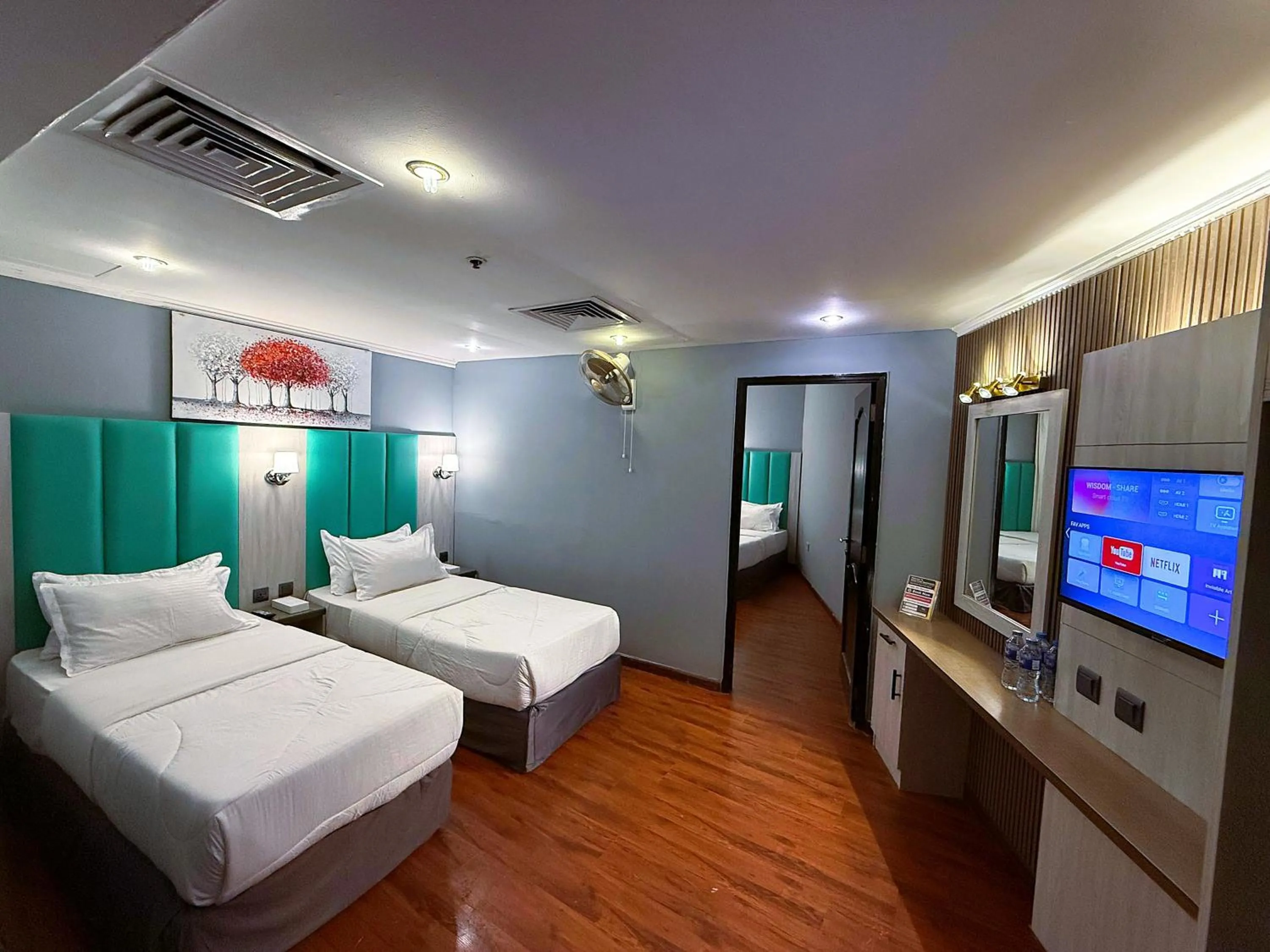 Photo of the whole room, Bed in Hafez Hotel Apartments - Al Ras Metro Station