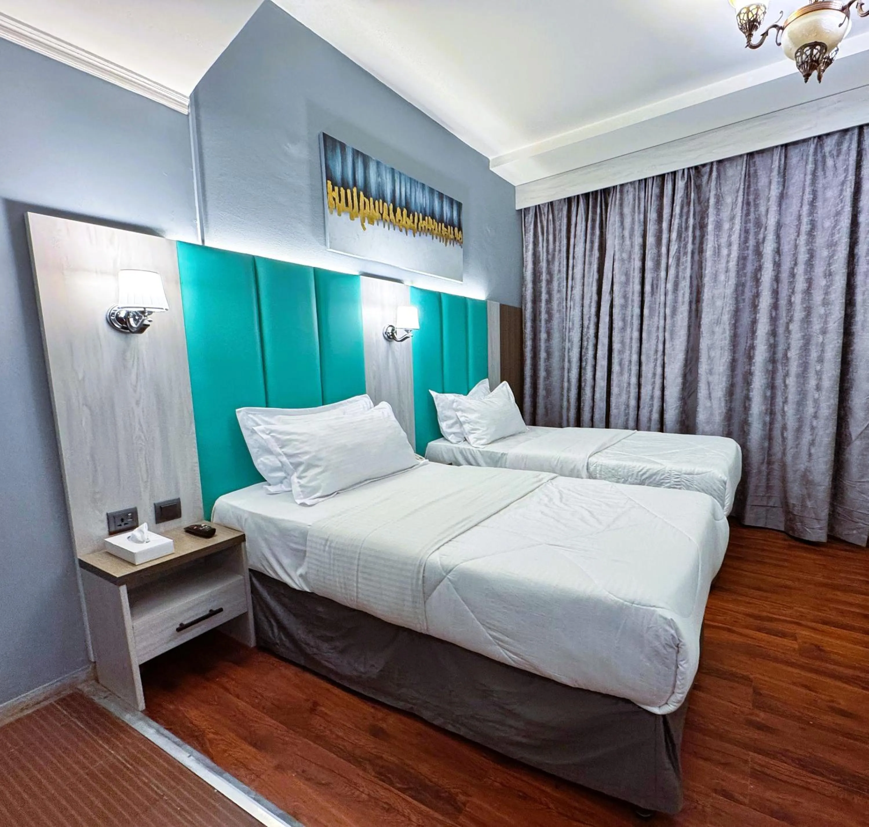 Bedroom, Bed in Hafez Hotel Apartments - Al Ras Metro Station