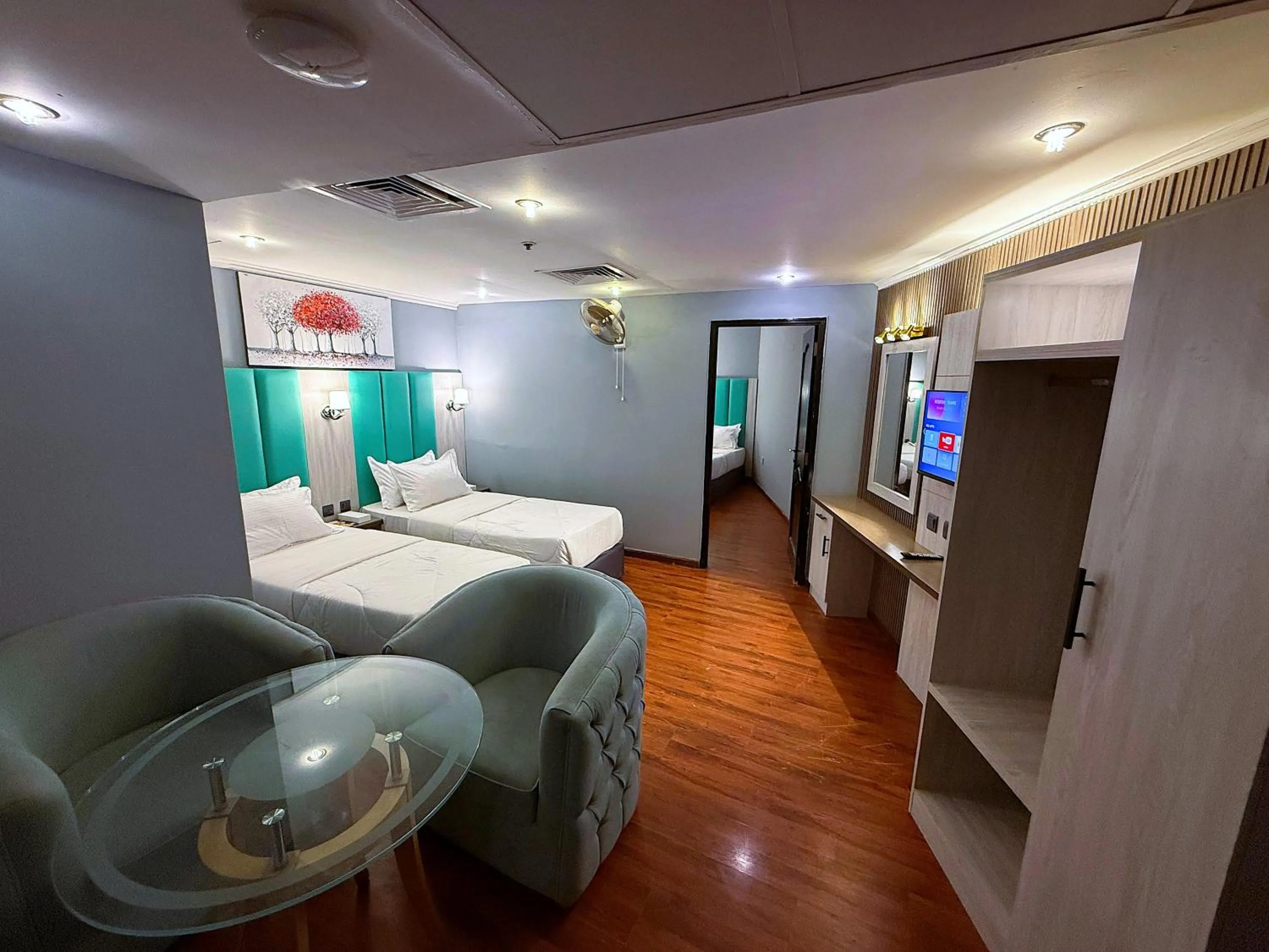 Photo of the whole room, Bed in Hafez Hotel Apartments - Al Ras Metro Station