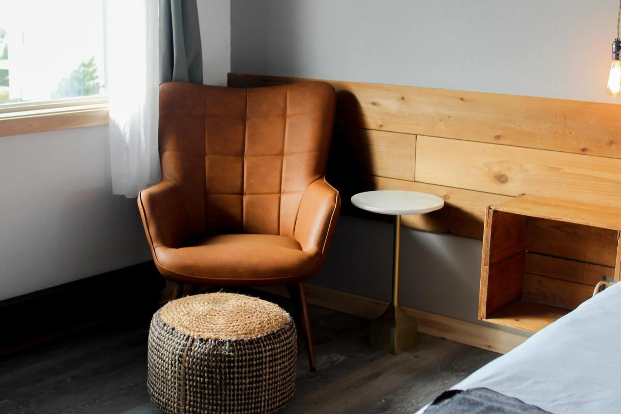 Seating area, Bed in Adrift Hotel