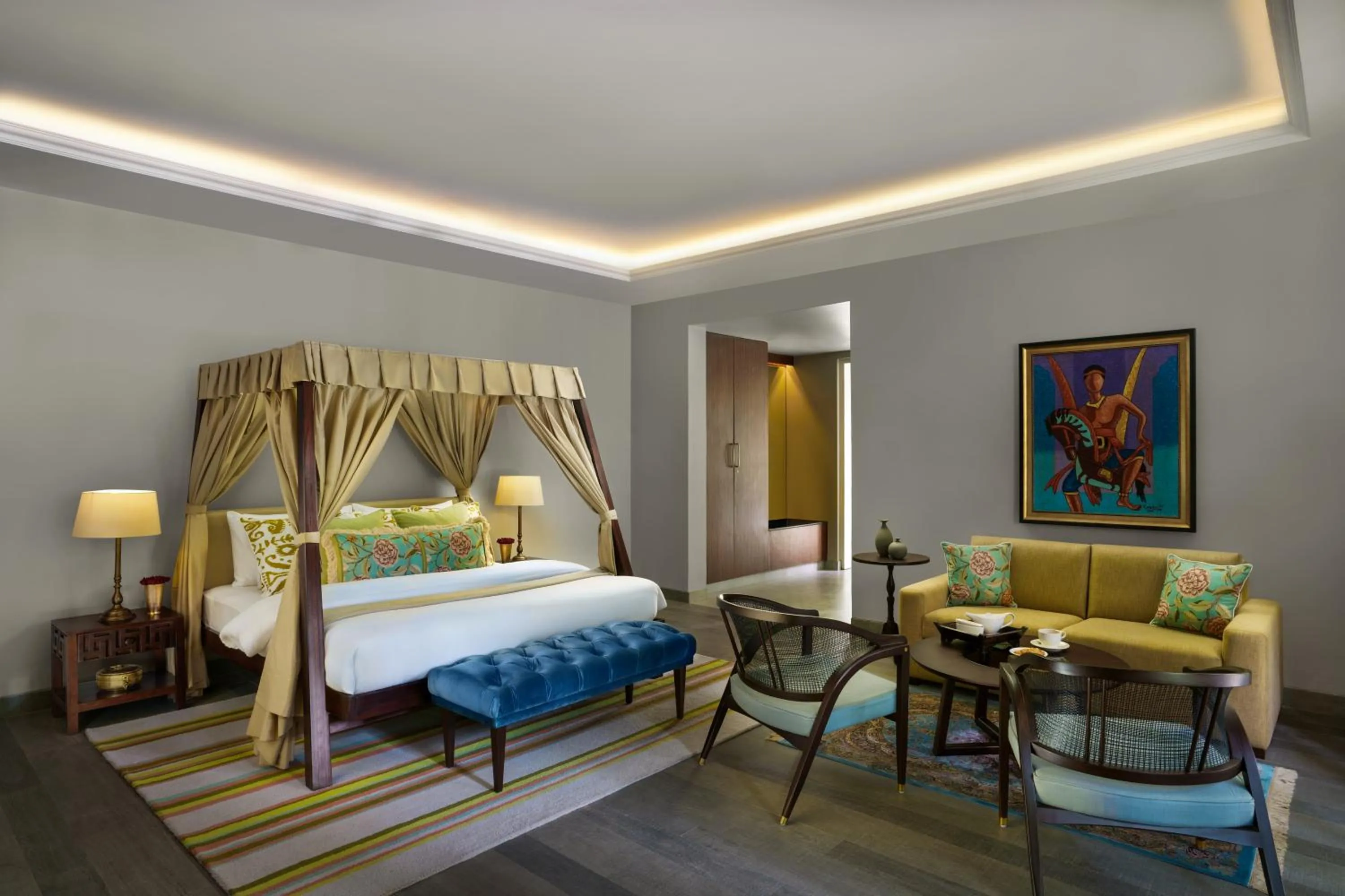 Bed in Anand Kashi by the Ganges Rishikesh - IHCL Seleqtions