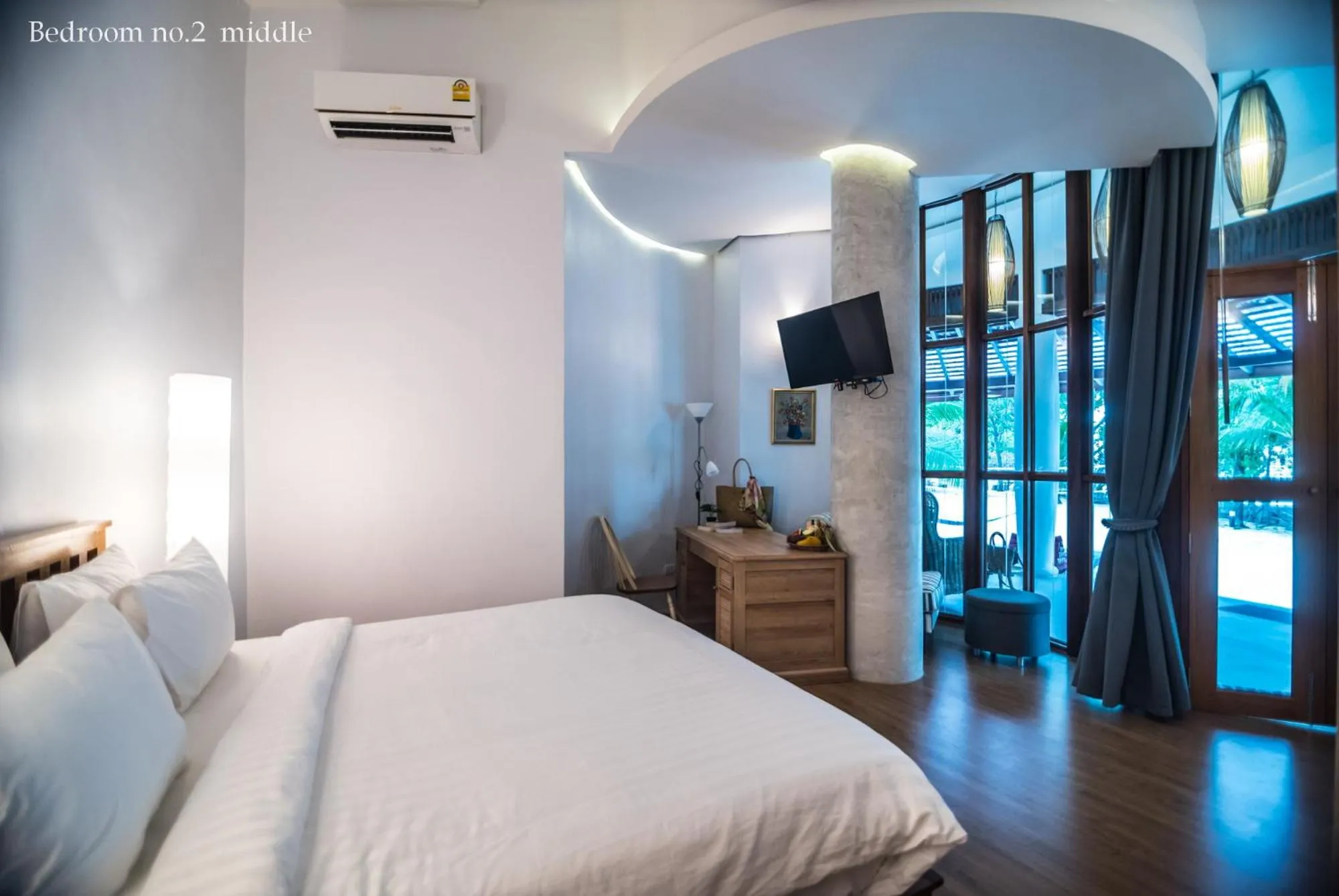 Bed in Koh Mak Cococape Resort