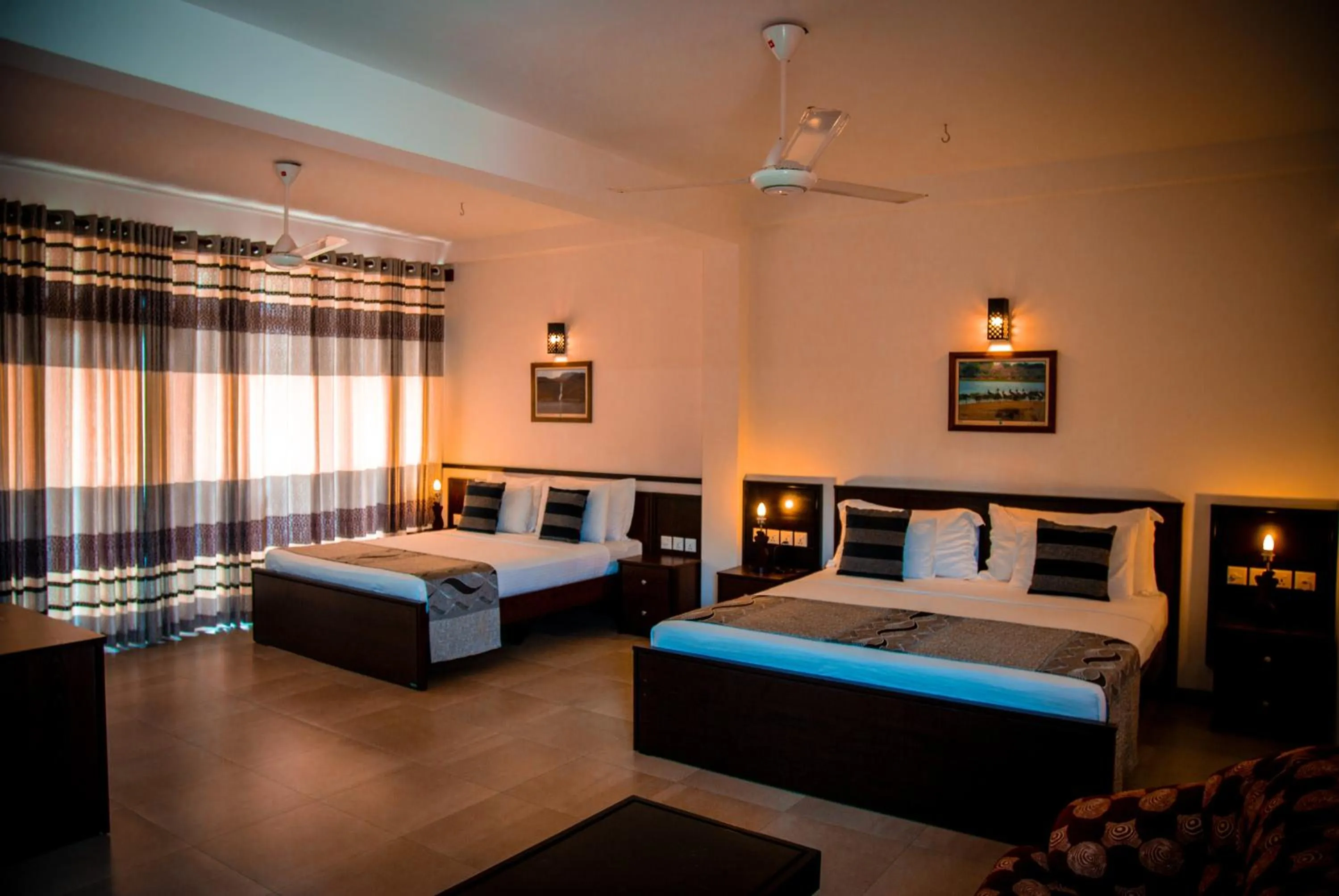 Bed in Riverside Inn Fuji